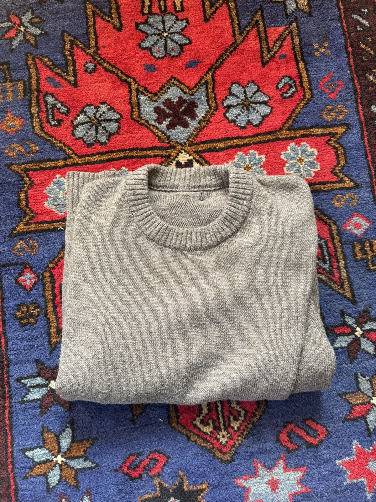 Vintage Vintage Brown Wool Blend Sweater Size US L / EU 52-54 / 3 - 3 Thumbnail