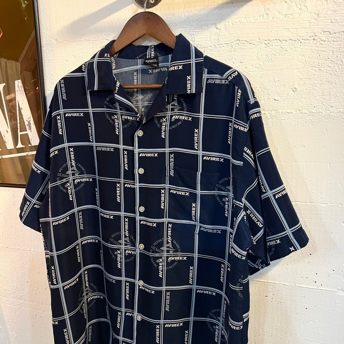 Avirex Vintage Avirex All Over Print Loop Collar Shirt - Size Large Size US L / EU 52-54 / 3 - 6 Thumbnail