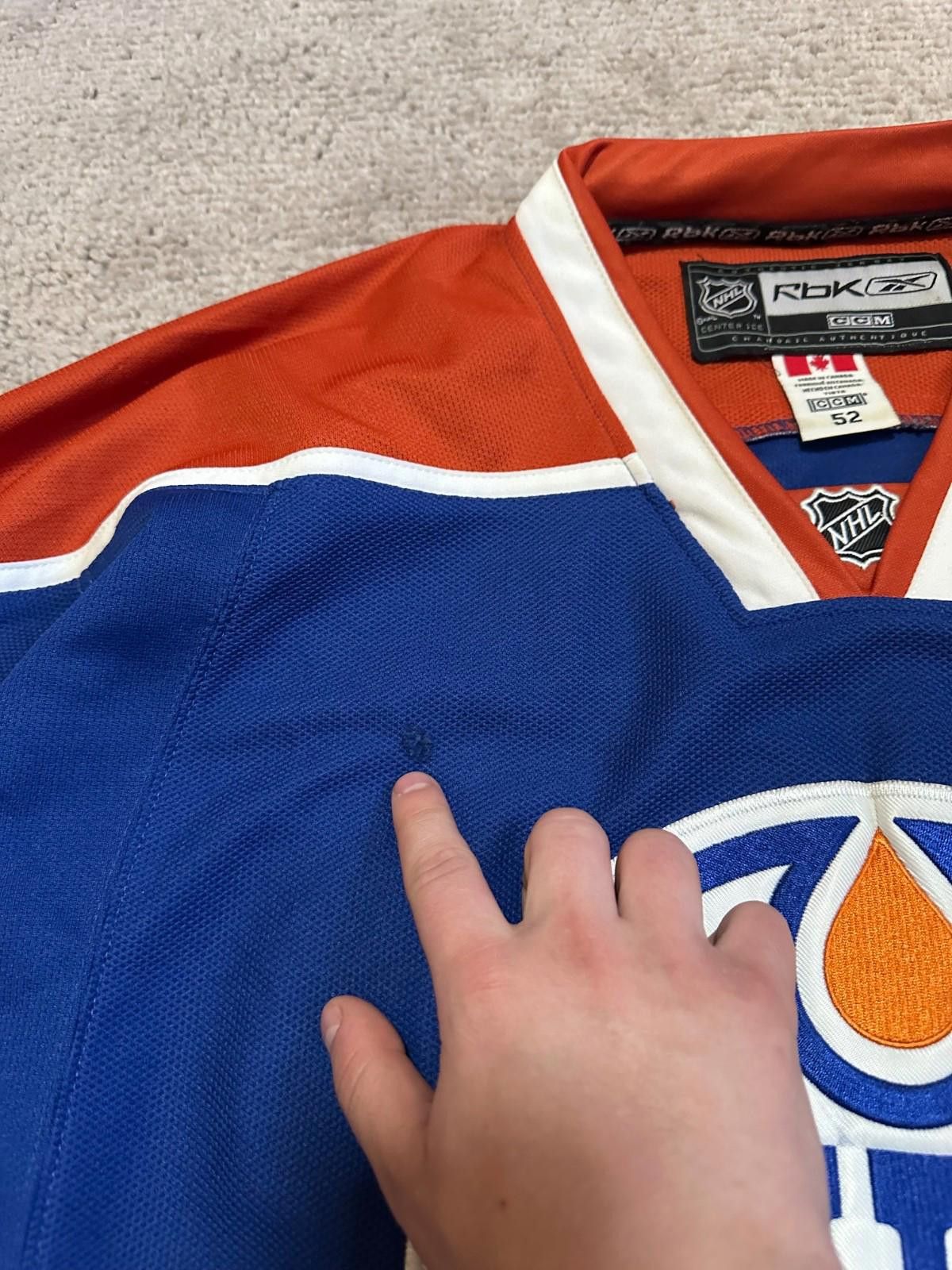 Reebok Reebok CCM NHL Edmonton Oilers Jersey Size 52 Size US L / EU 52-54 / 3 - 5 Thumbnail