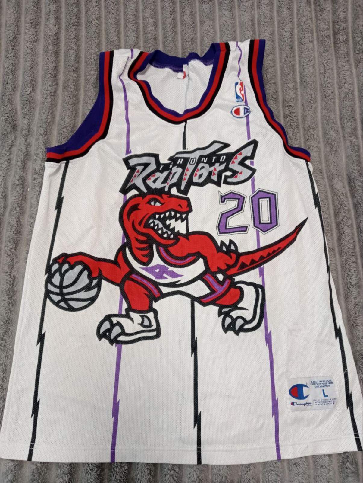 Champion Toronto Raptors #20 Stoudamire Vintage Rare Jersey Size US L / EU 52-54 / 3 - 1 Thumbnail