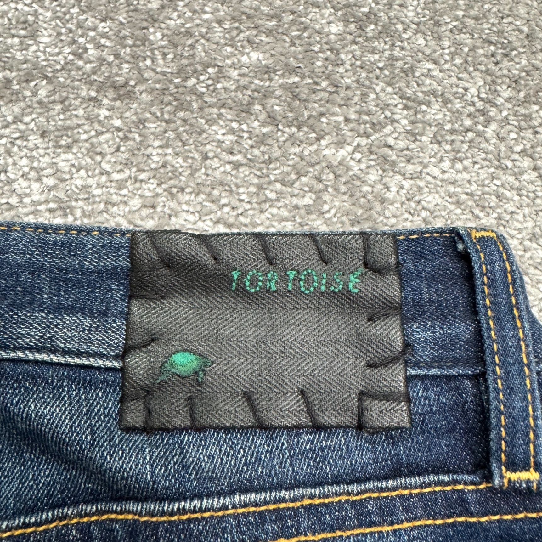 Denime Tortoise Selvedge Denim Jeans Women's 29 Mid Rise Distressed Blue Casual Straight Leg Streetwear Size 29" - 7 Thumbnail