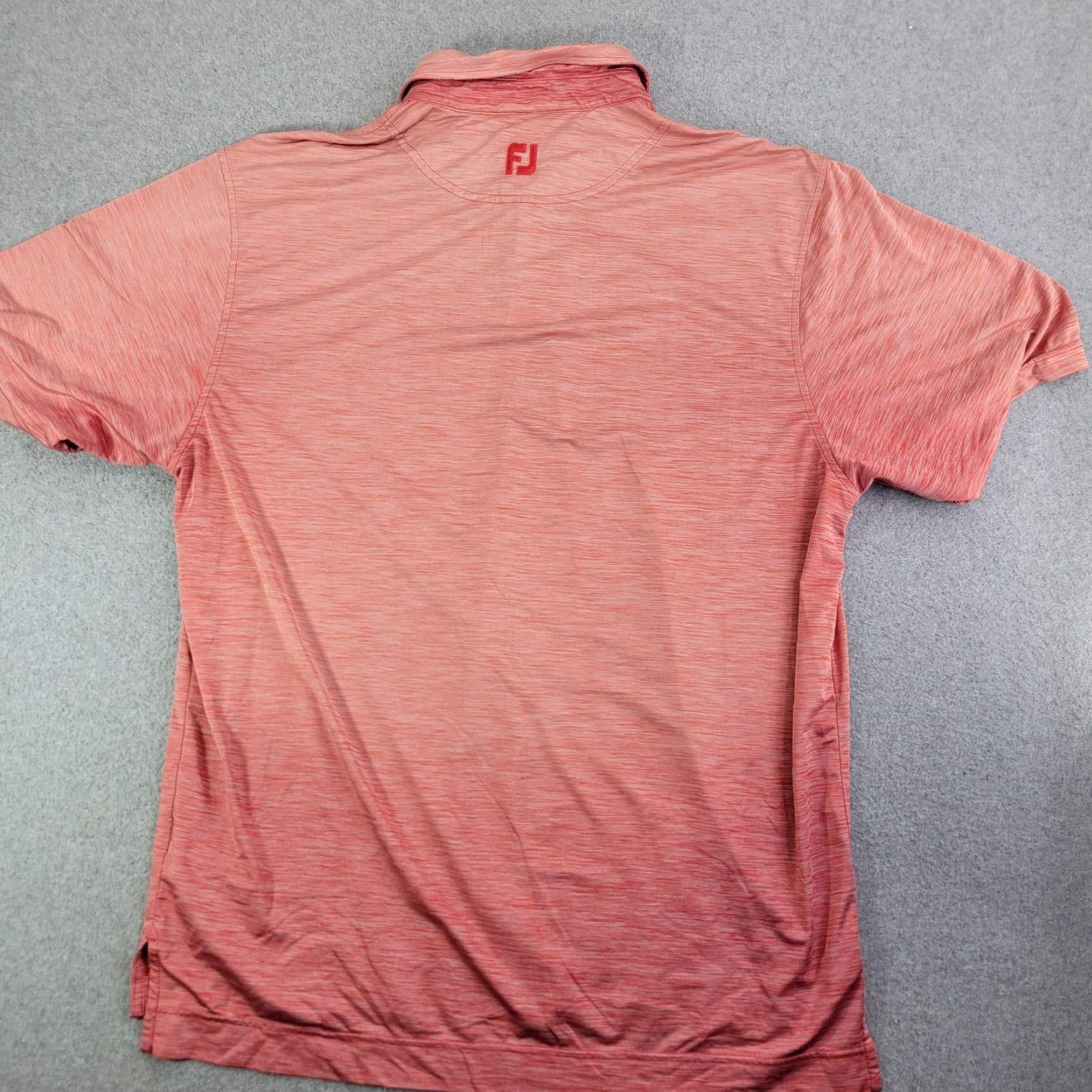 Footjoy FootJoy Polo Shirt Mens Large Pink Heathered Performance Short Sleeve Golf Jersey" Size US L / EU 52-54 / 3 - 5 Thumbnail