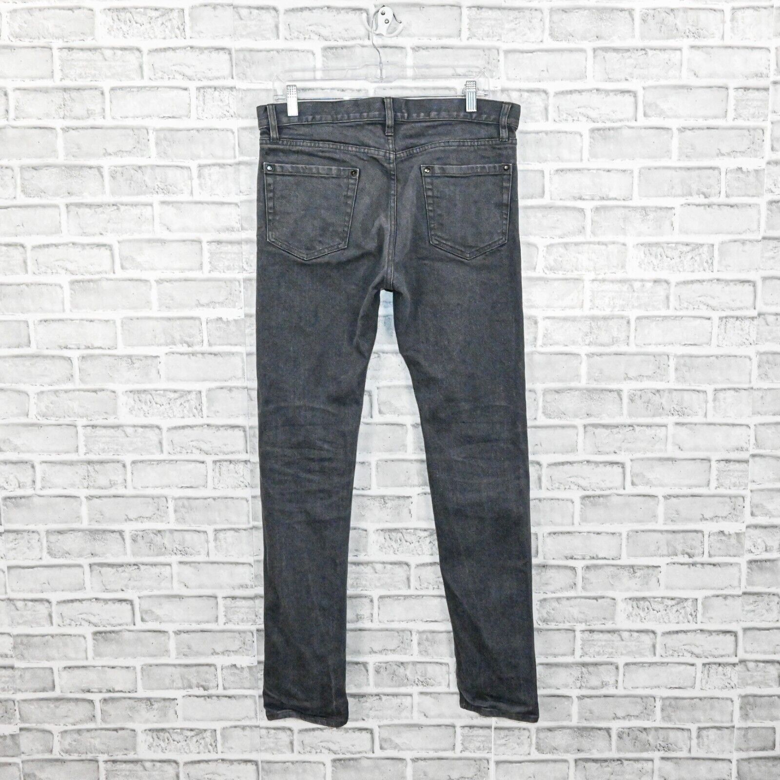 John Varvatos John Varvatos Collection Grey washed denim Jeans skull stud Size US 31 - 2 Thumbnail