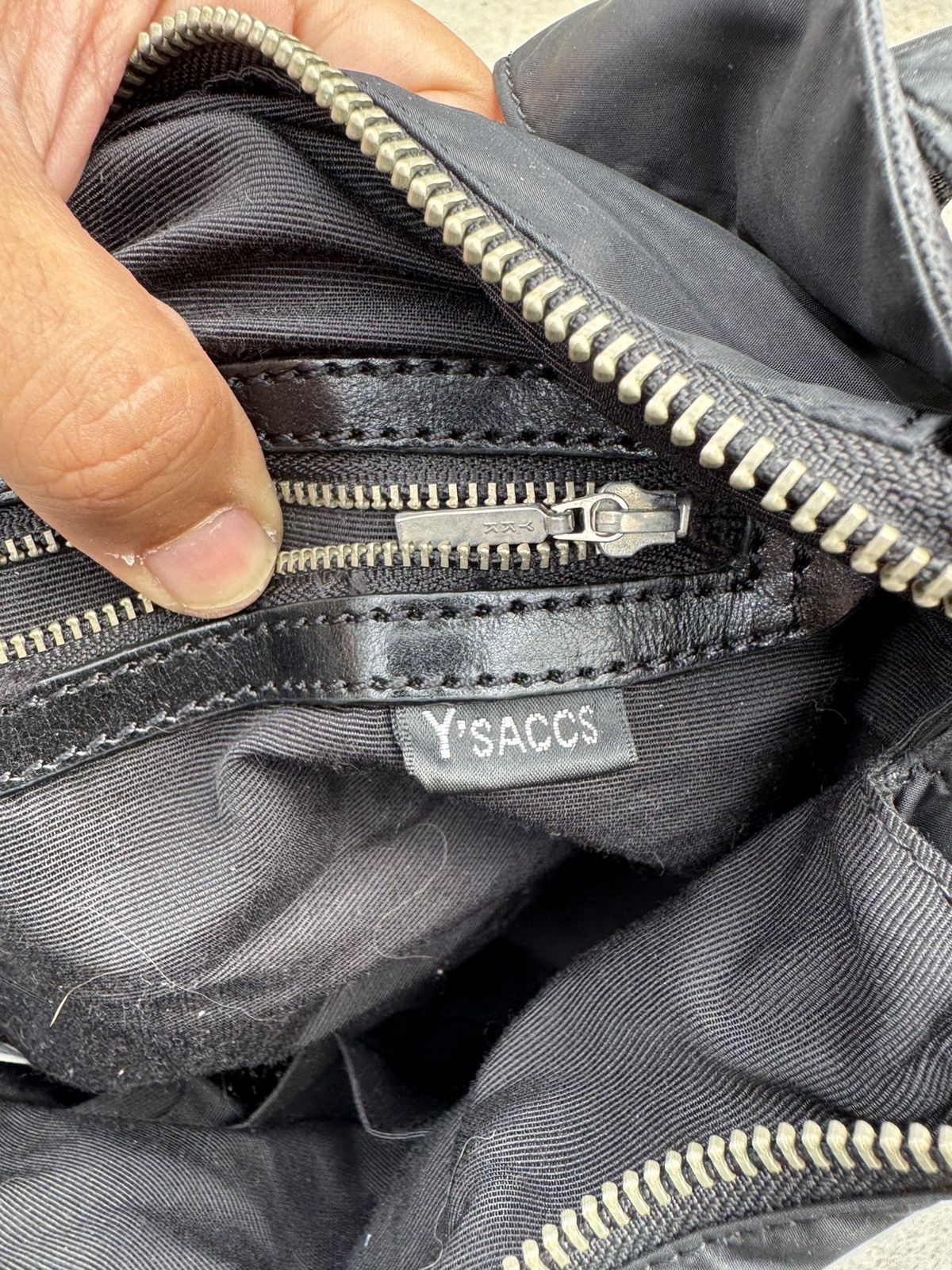 Designer × Y's × Yohji Yamamoto Y’Saccs Y’s Yohji Yamamoto Japan Designer Leather Sling Bag Size ONE SIZE - 7 Thumbnail