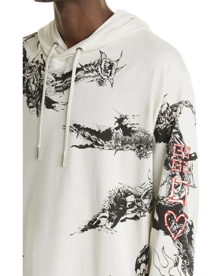 Givenchy Beige Tattoo 4G Logo Oversized Lightweight Hoodie Size US M / EU 48-50 / 2 - 3 Thumbnail