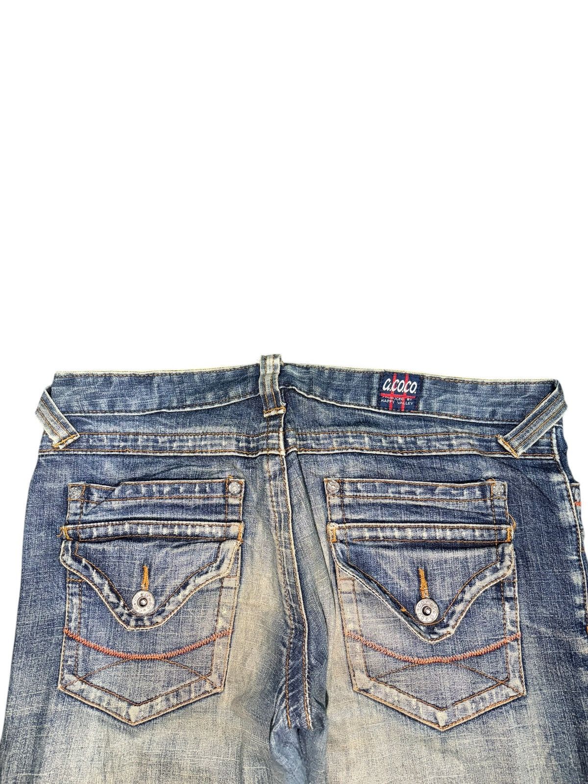 Hysteric Glamour Vintage Japanese Brand Distress Low Rise Flare Jeans Size 29" - 4 Thumbnail