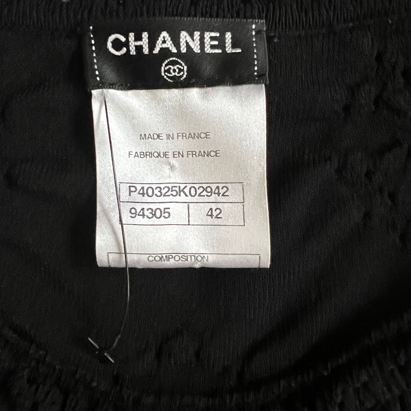 Chanel Chanel Black Shift Mini Dress, L/US10/FR42 Size L / US 10 / IT 46 - 10 Thumbnail