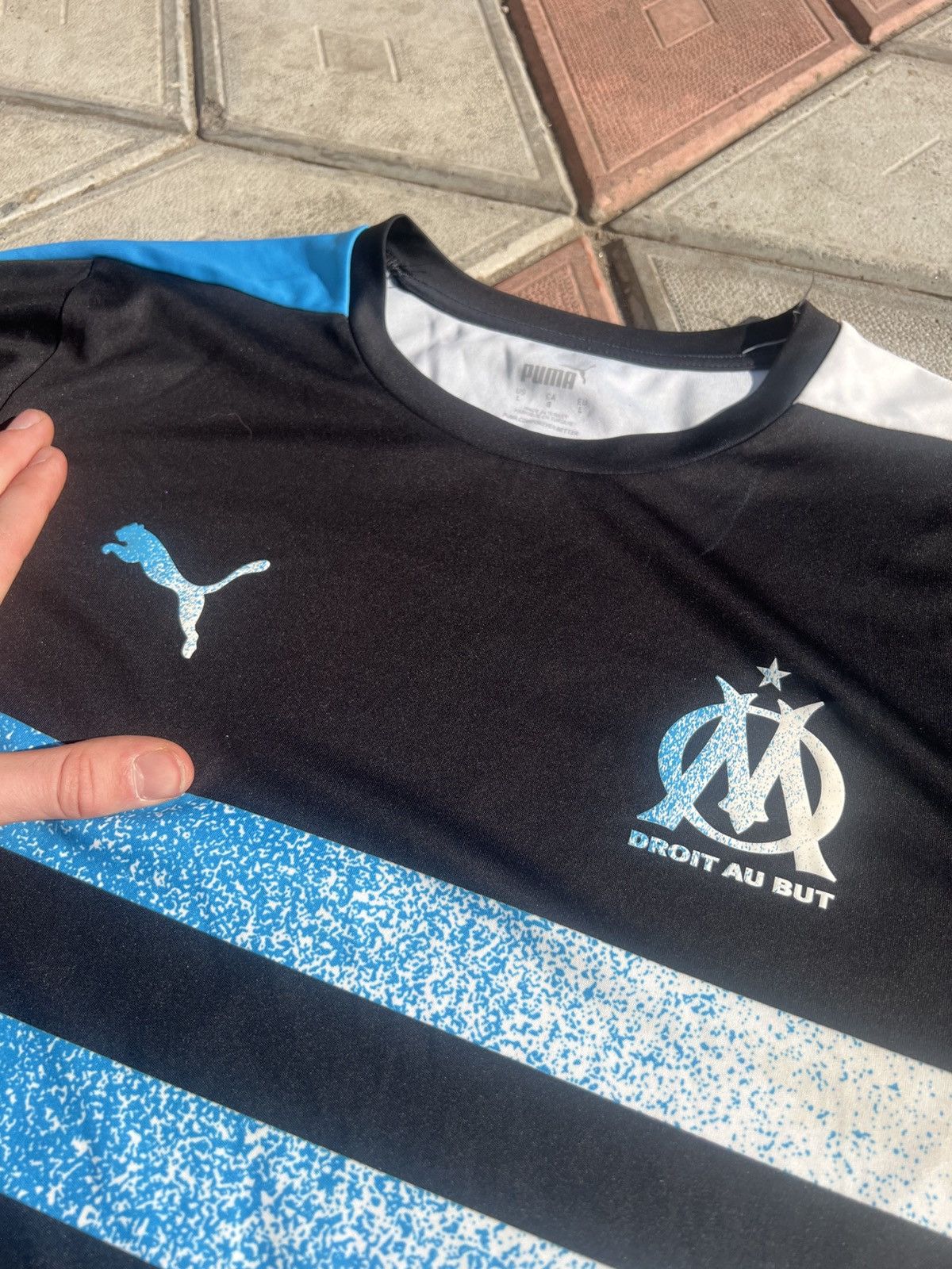 Puma × Vintage 2021/2022 PUMA OLYMPIQUE DE MARSEILLE ESPORTS JERSEY SIZE L Size US L / EU 52-54 / 3 - 2 Thumbnail