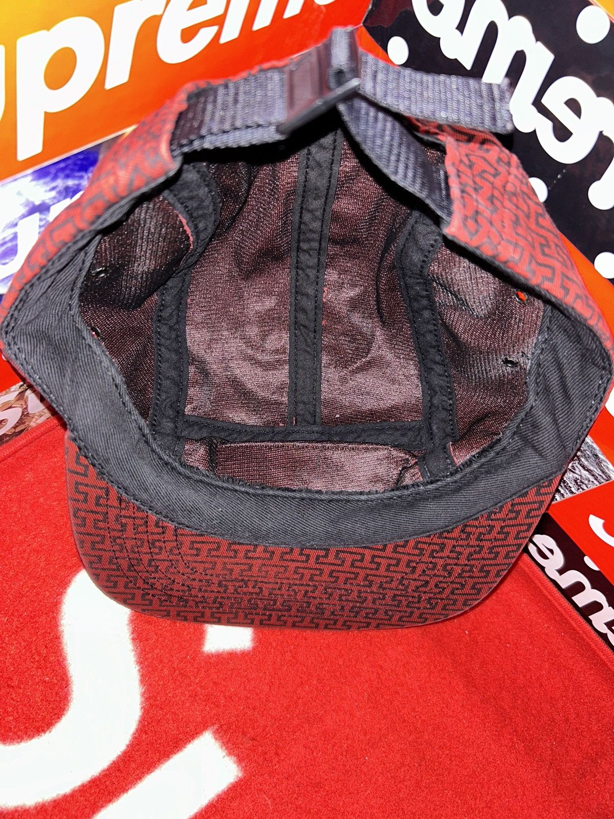 Supreme Supreme Motif Camp Cap FW12 RARE HAT Size ONE SIZE - 6 Thumbnail