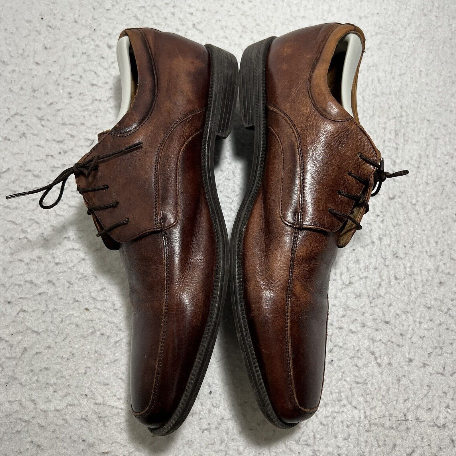 Florsheim Florsheim Mens 10 D Leather Brown Lace Up Oxford Dress Shoes Size US 10 / EU 43 - 5 Thumbnail
