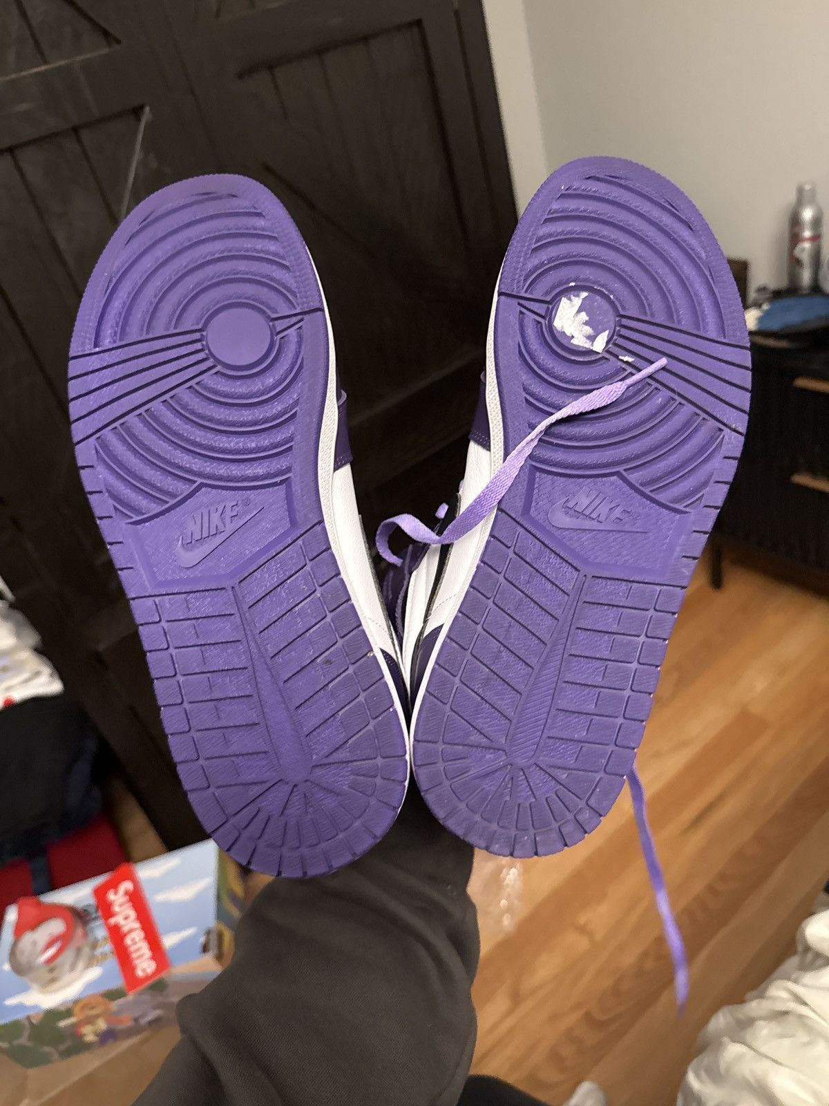 Jordan Brand × Nike Jordan 1 Court Purple 2.0 Sz11 Size US 11 / EU 44 - 5 Thumbnail