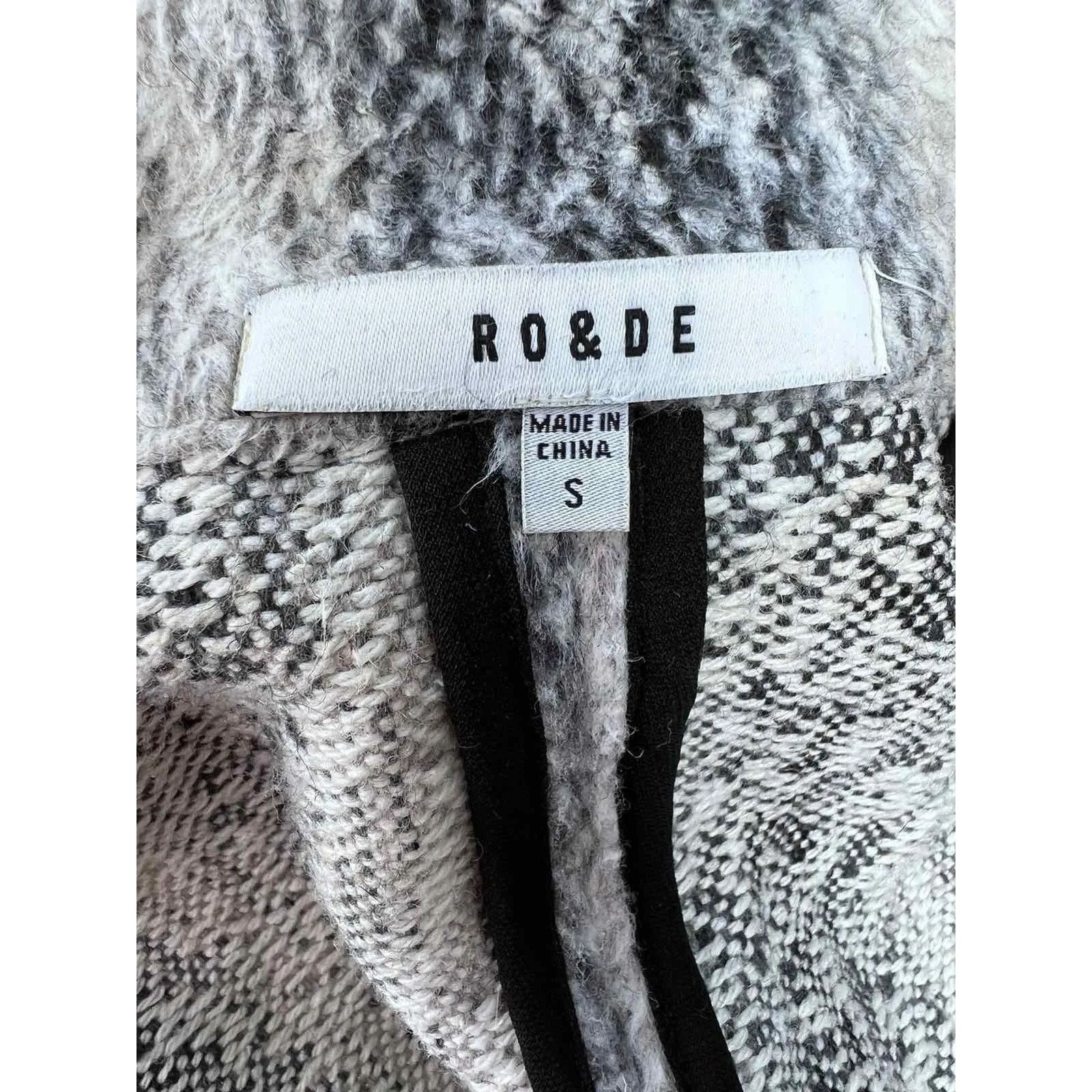&Daughter RO&DE Women's classic Poncho cardigan Wool size S A000228 Size S / US 4 / IT 40 - 9 Thumbnail