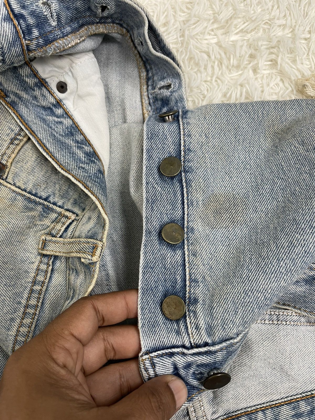 Levi's Custom distressed jeans Fashion Style Size US 35 - 13 Thumbnail