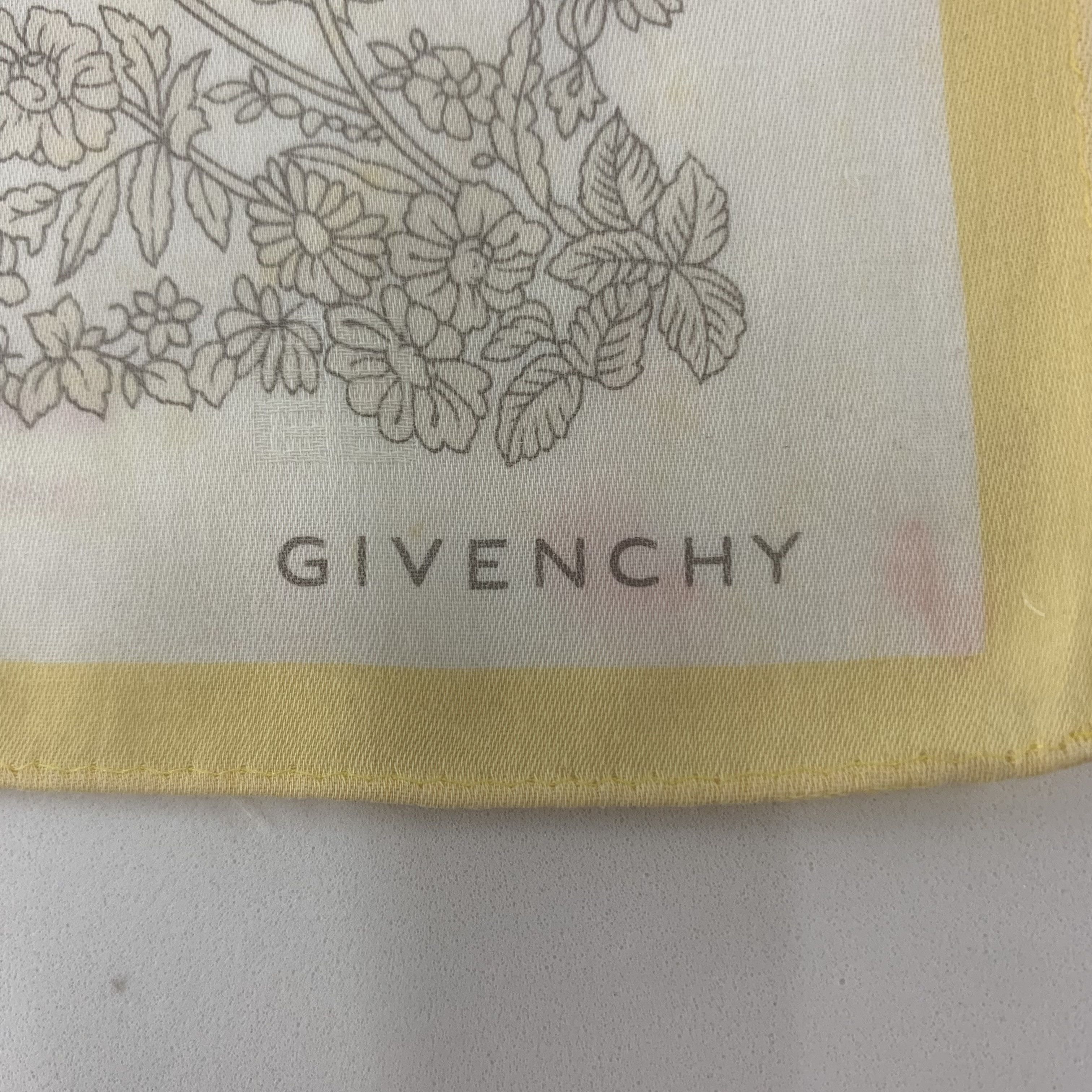 Vintage Givenchy Handkerchief Bandana Neckerchief Pocket Square Size ONE SIZE - 4 Thumbnail