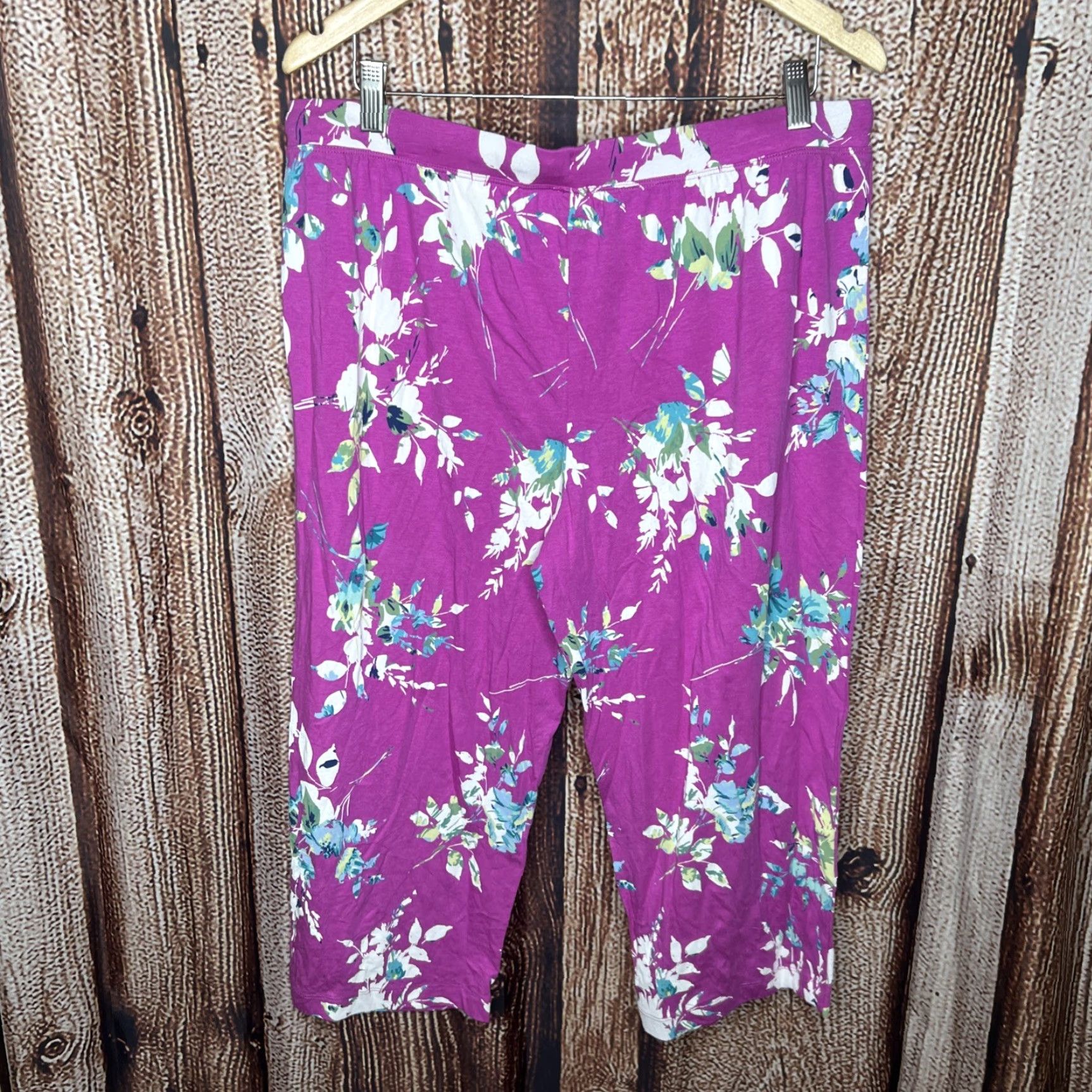 Liz Claiborne Liz Claiborne Pants Womens Large Pink Floral Pajama Bottoms NWT Size 36" / US 14 / IT 50 - 4 Thumbnail