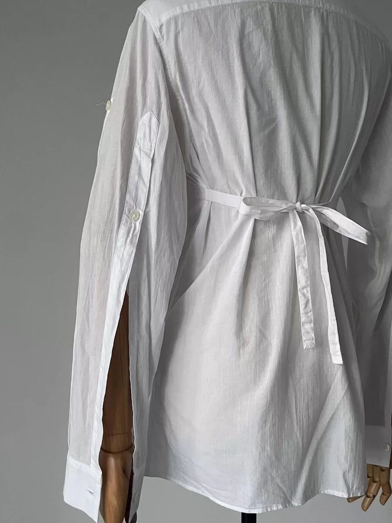 Ann Demeulemeester Ann Demeulemeester Ann Demeulemeester white shirt with fly Size US M / EU 48-50 / 2 - 4 Thumbnail