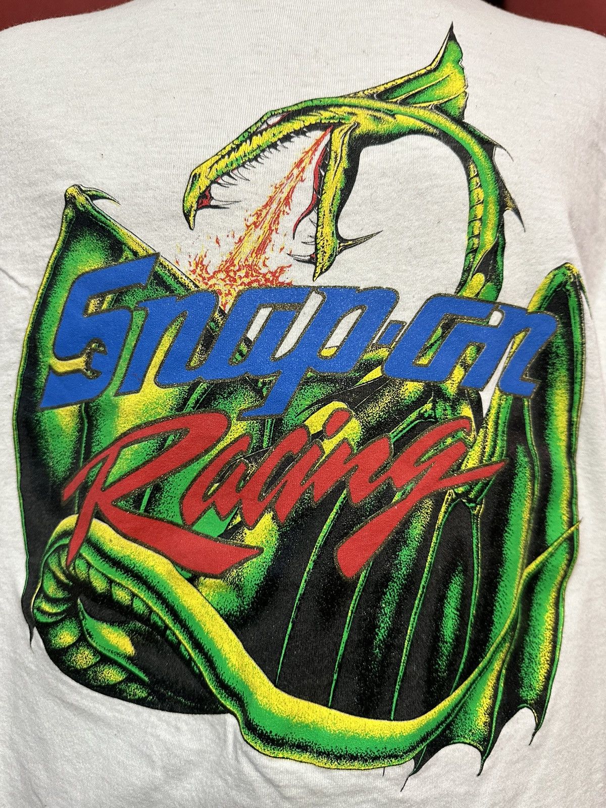 Vintage Vintage Snap On Racing Tshirt 90’s Dragon Streetwear Grail Size US XXL / EU 58 / 5 - 3 Thumbnail