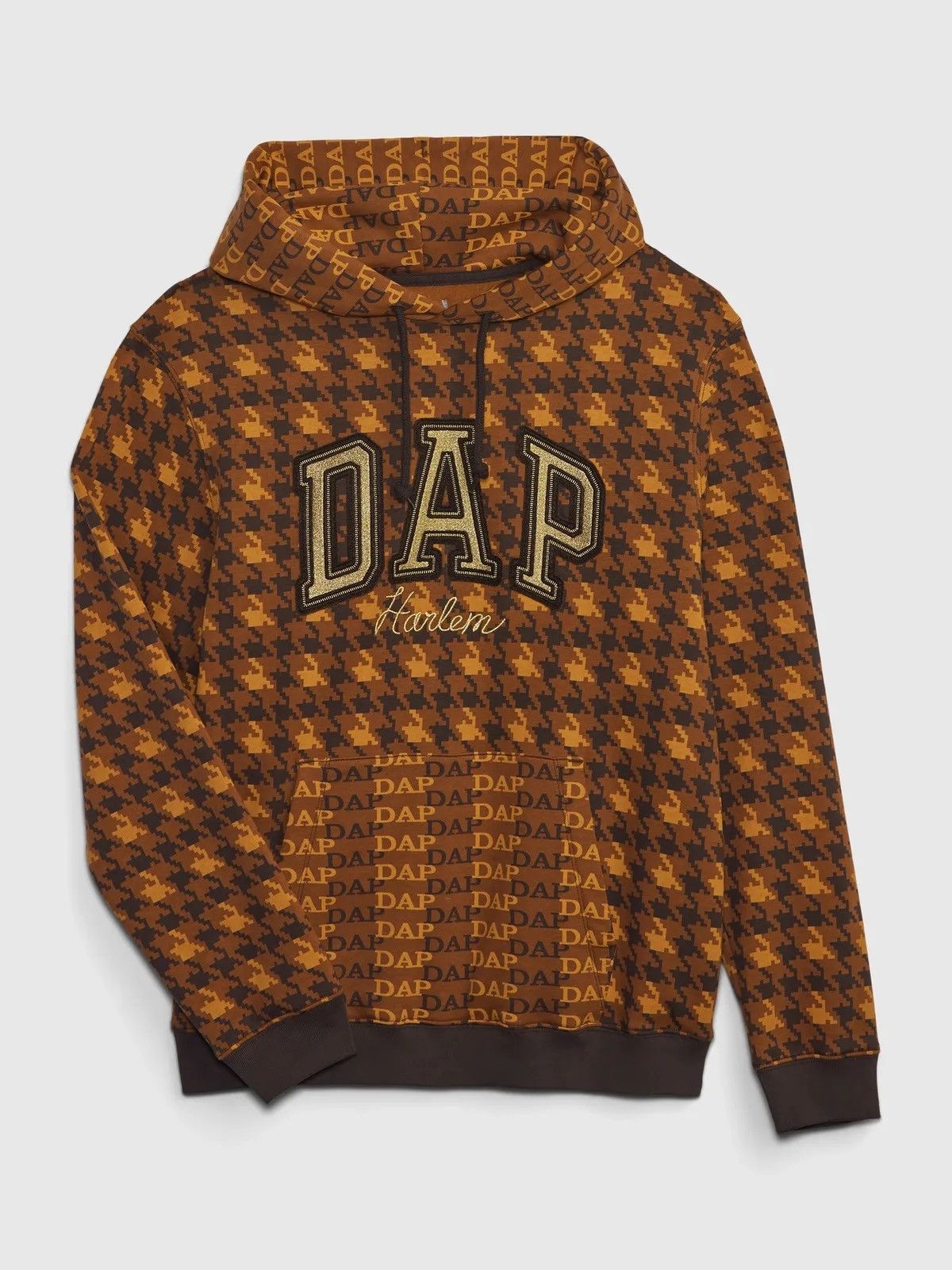 image of Dapper Dan Dap Hoodie in Brown Tan, Men's (Size Large)
