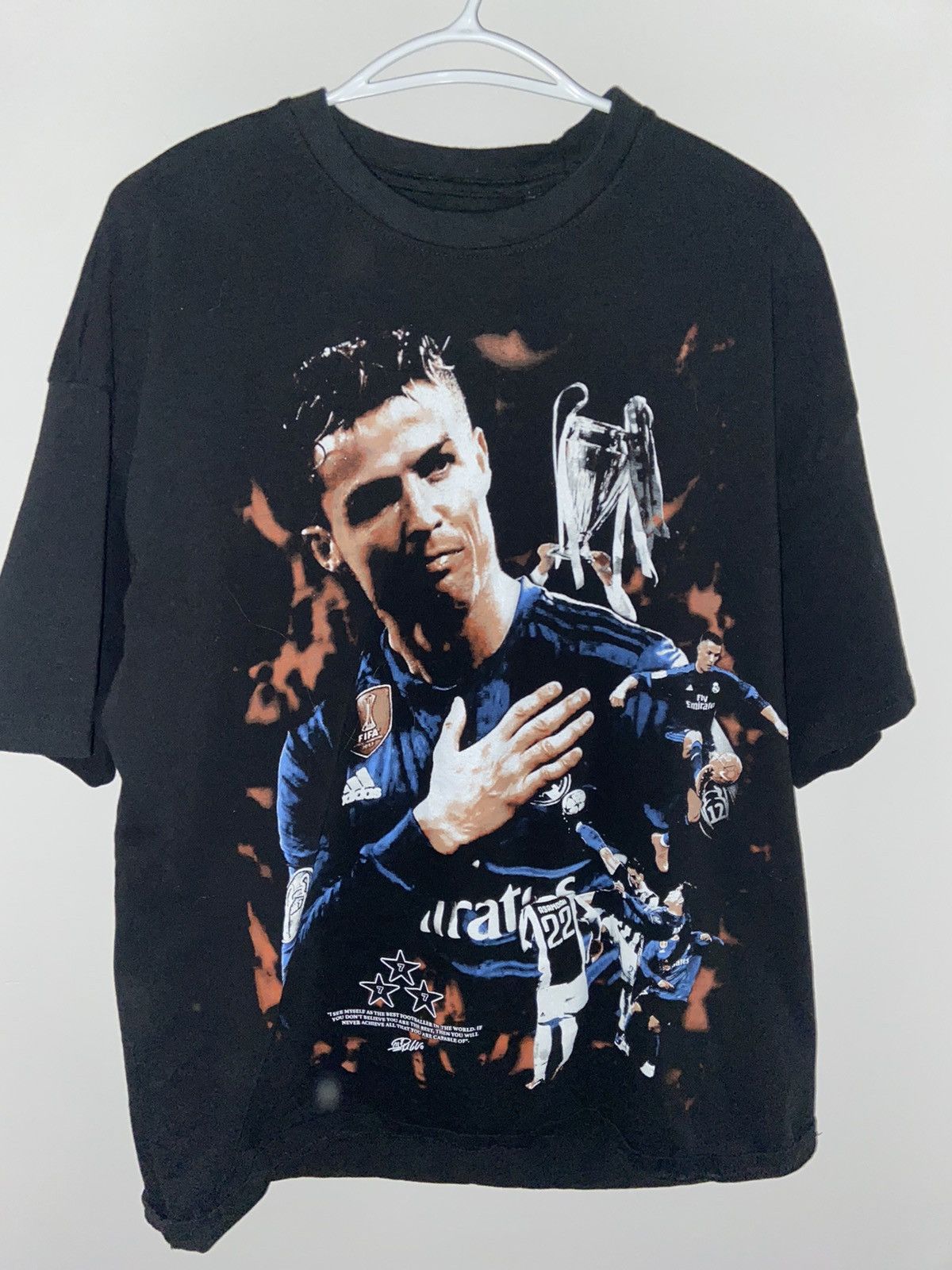 image of Sportswear Cristiano Ronaldo Tee - Prettyboy Cisco in Black, Men's (Size XL)