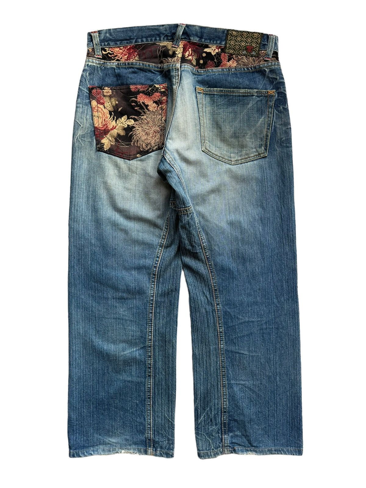 If Six Was Nine Vintage ETERNAL Baggy Denim Jeans Size US 35 - 11 Thumbnail