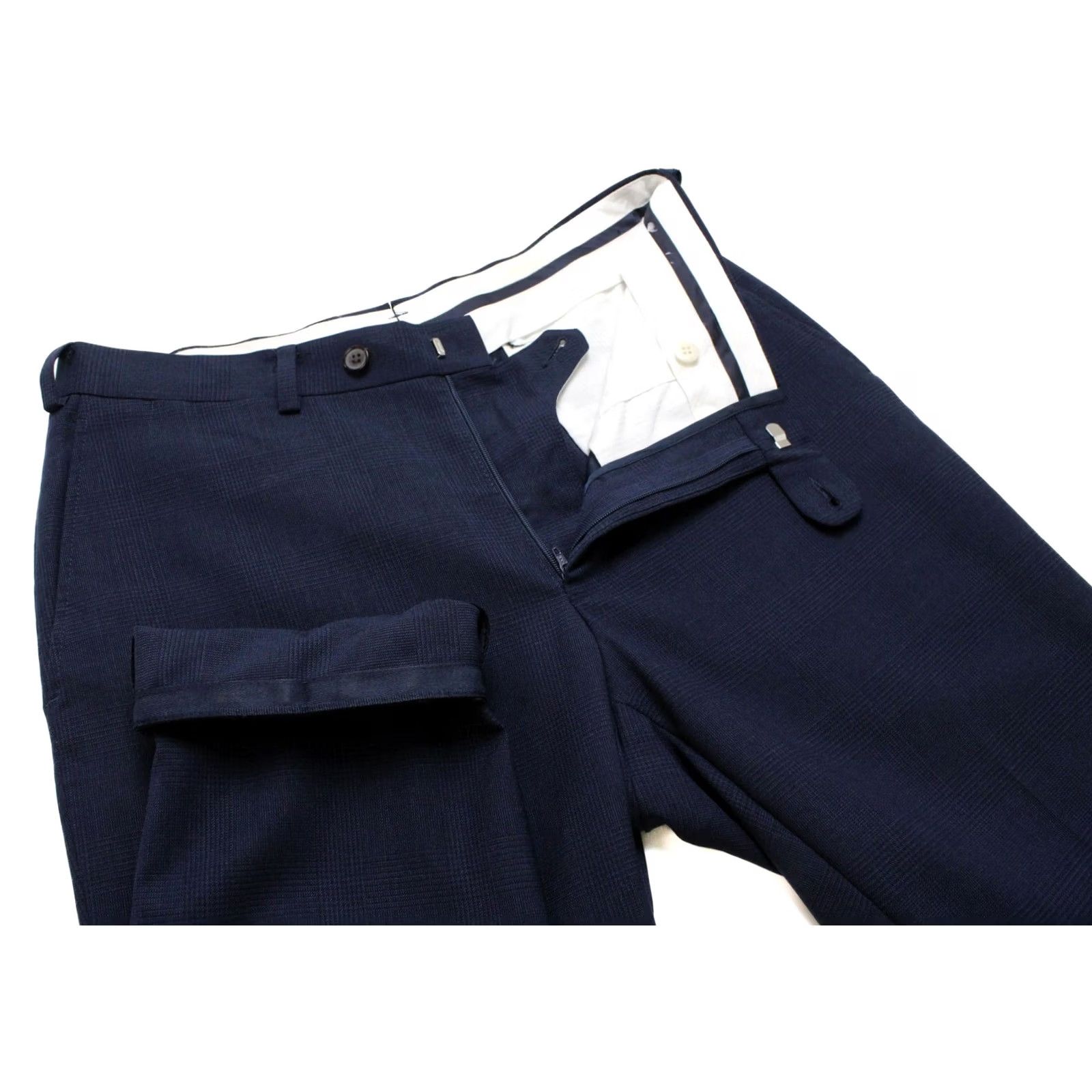 Suitsupply Suitsupply Brescia Trousers Men UK 36S / W31 Wool Plaid Blue Tapered Dress Pants Size US 36 / EU 52 - 4 Thumbnail