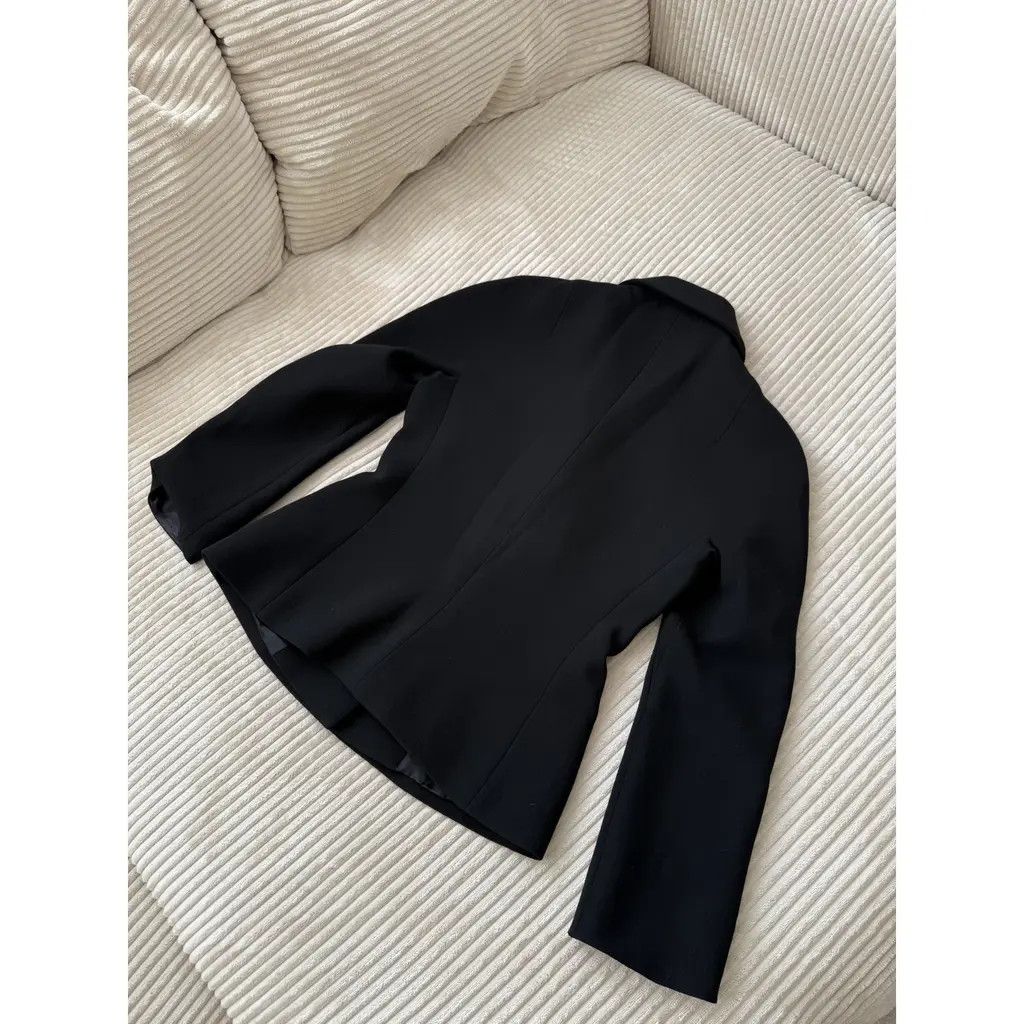 Dolce & Gabbana Dolce & Gabbana Vintage Tailored Black Wool Blazer SizeIT42 Size M / US 6-8 / IT 42-44 - 7 Thumbnail