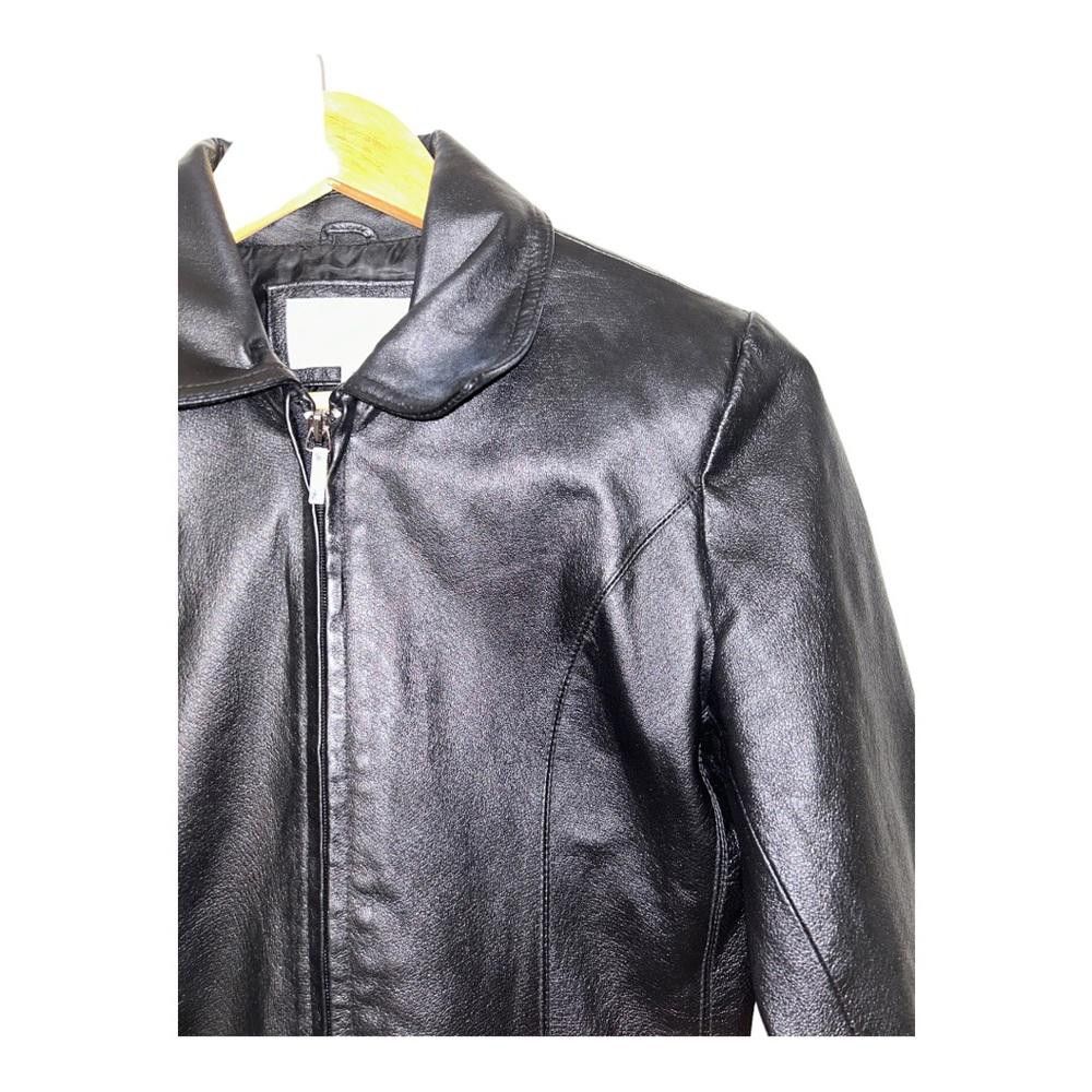 Worthington Worthington l Fitted Leather Jacket Size SP Size S / US 4 / IT 40 - 4 Thumbnail