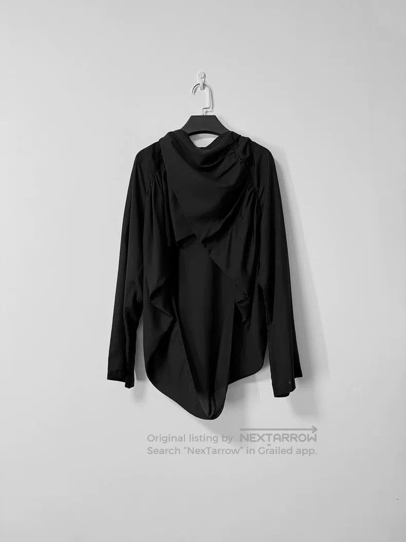 Yohji Yamamoto Yohji Yamamoto Pleated hooded cardigan jacket| Size US M / EU 48-50 / 2 - 1 Thumbnail