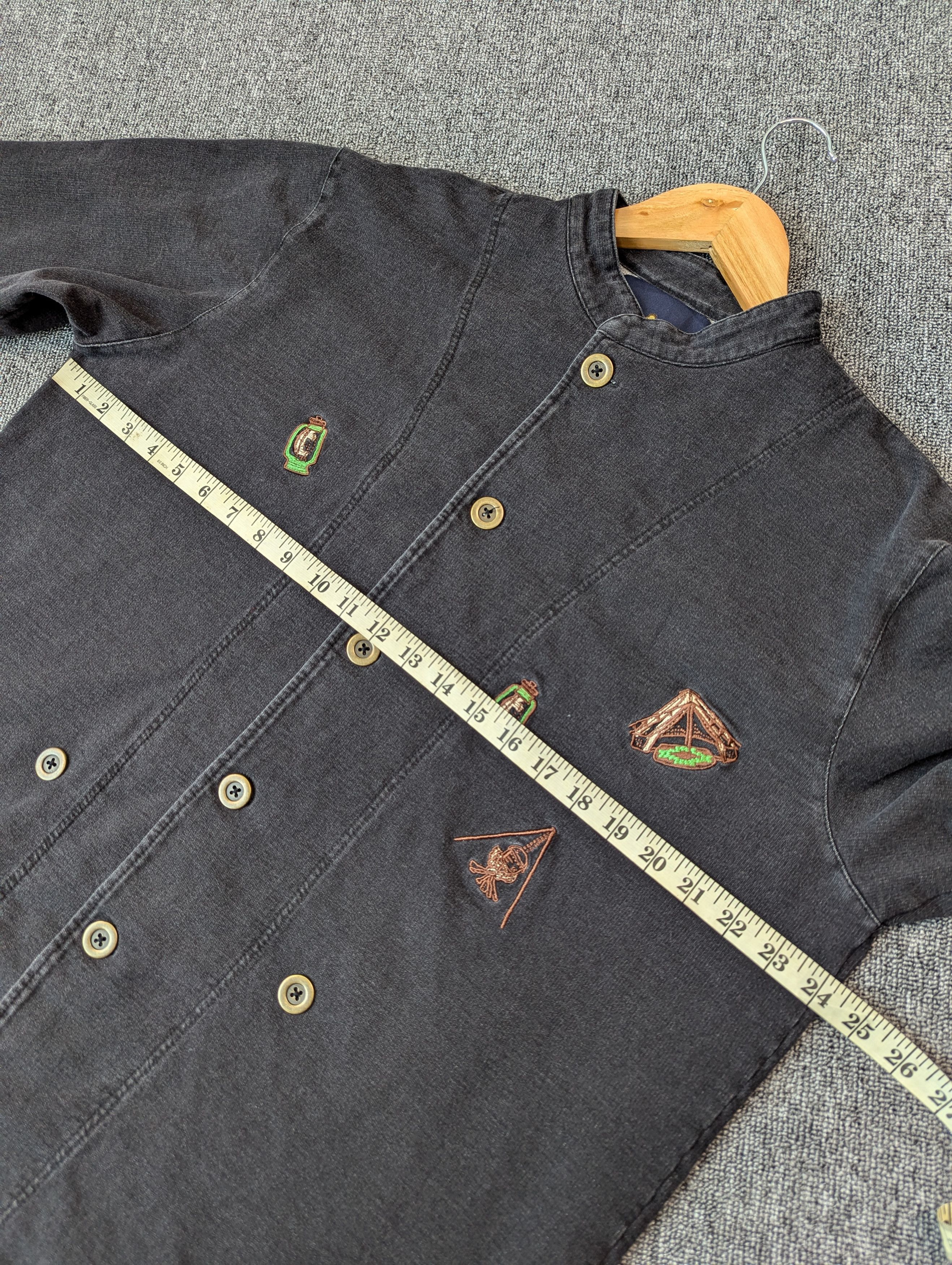 GRN Amina X Grn Stretch Denim Button Ups Jacket Size US L / EU 52-54 / 3 - 11 Thumbnail