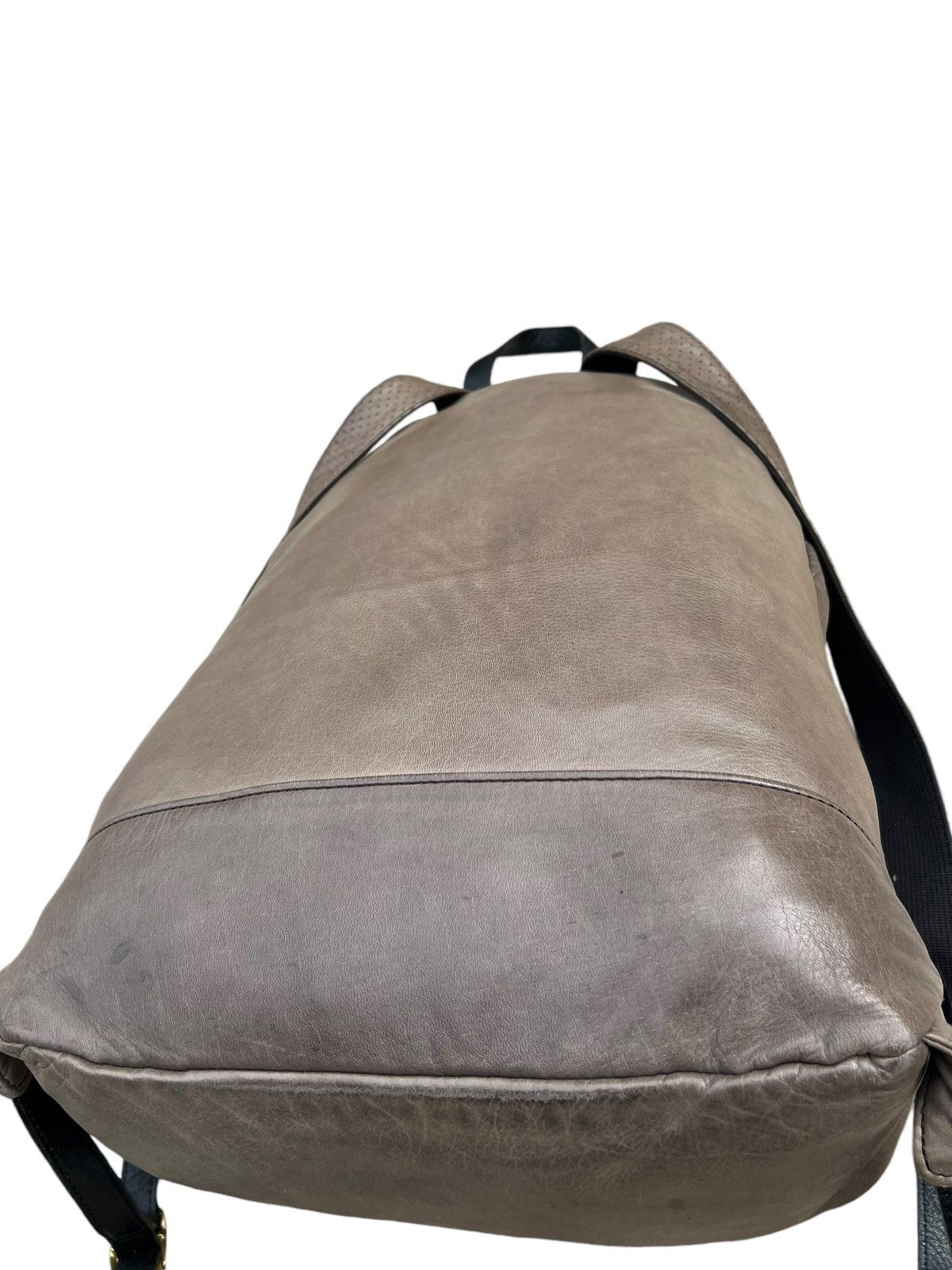 Leather Sot Japan Muddy Dirty Patina Napa Leather Backpack Bag Size ONE SIZE - 10 Thumbnail