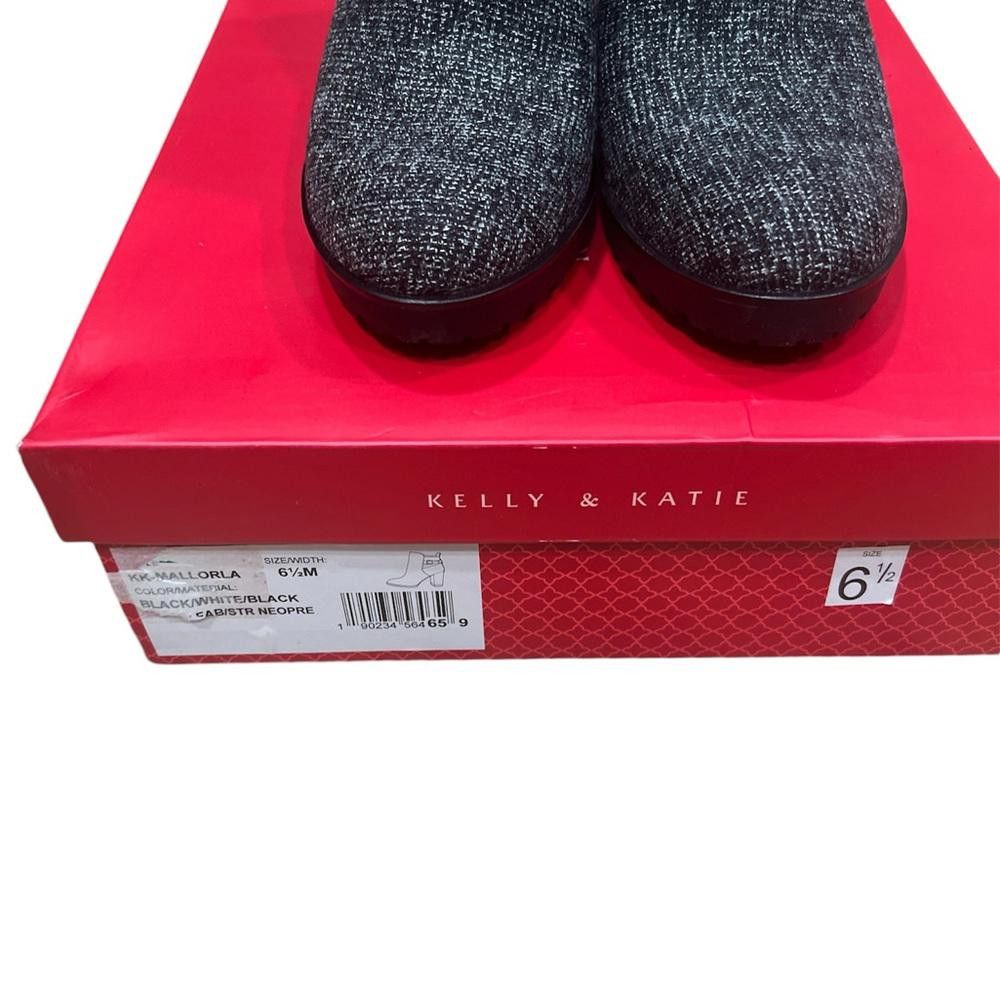 Designer Kelly & Katie KK- MALLORLA Black/White size 6 1/2M Size US 6.5 / IT 36.5 - 5 Thumbnail