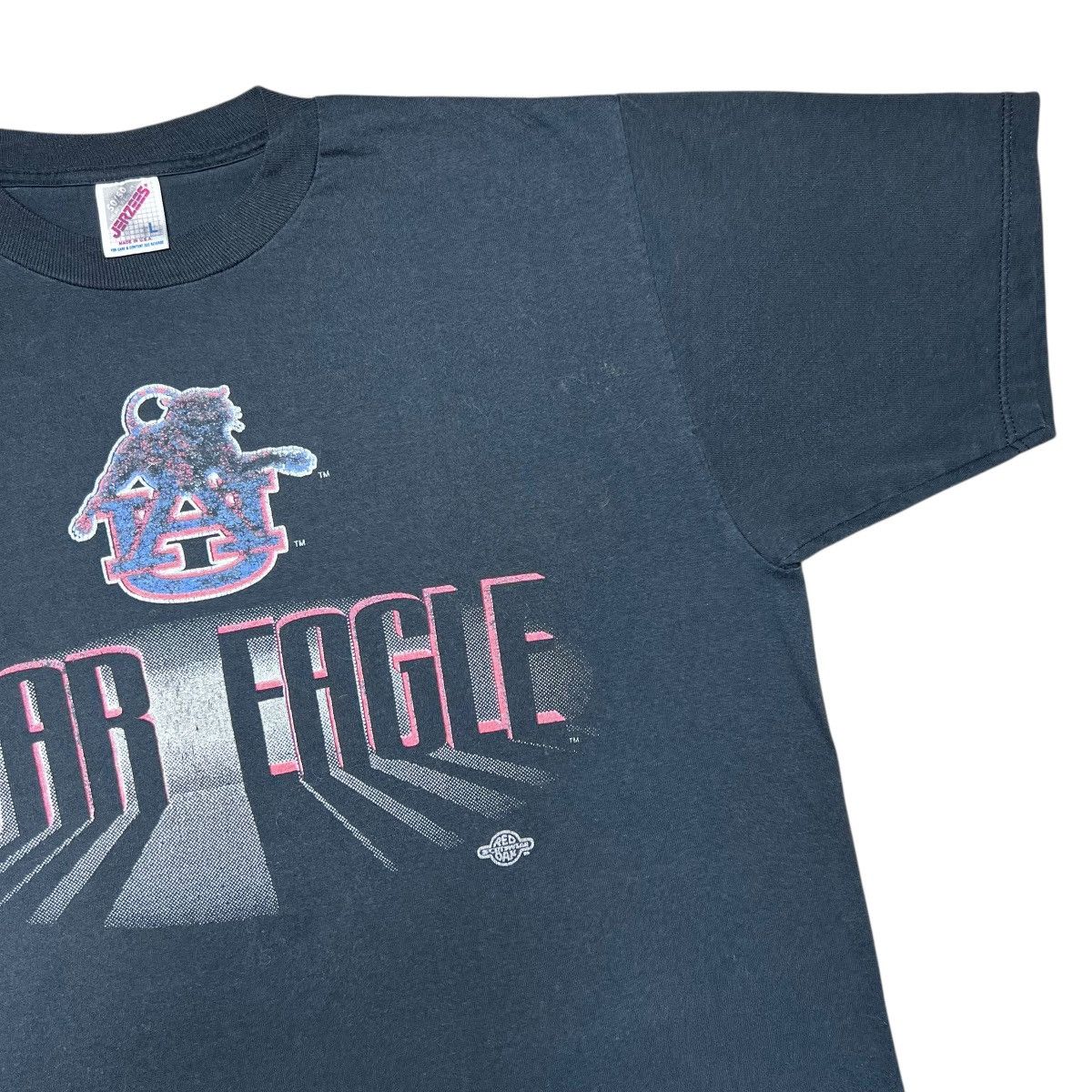 NCAA × Vintage Vintage 1990s NCAA Auburn University War Eagle Graphic Tee Size US L / EU 52-54 / 3 - 7 Thumbnail