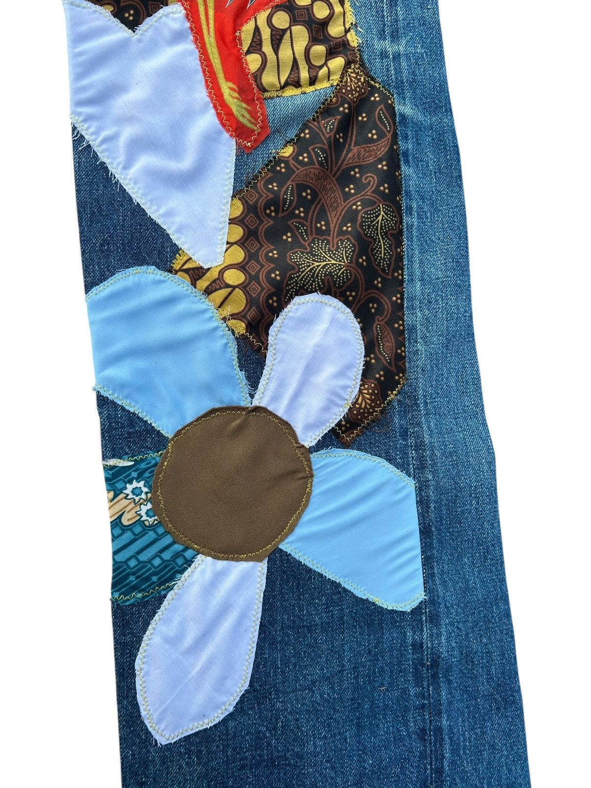 Kapital Kapital Selvedge Jeans Patchwork Hippies Rework Insane Denim Size US 31 - 2 Thumbnail