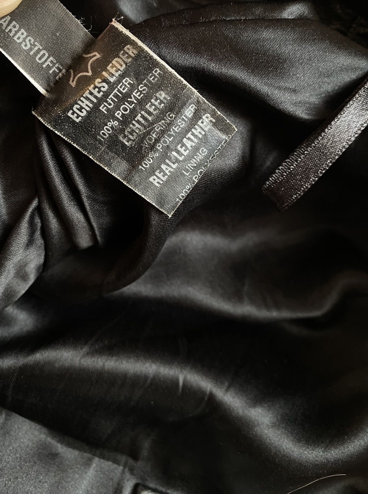 If Six Was Nine Black Leather Opium Vintage Pants 100% real leather Size US 35 - 8 Thumbnail