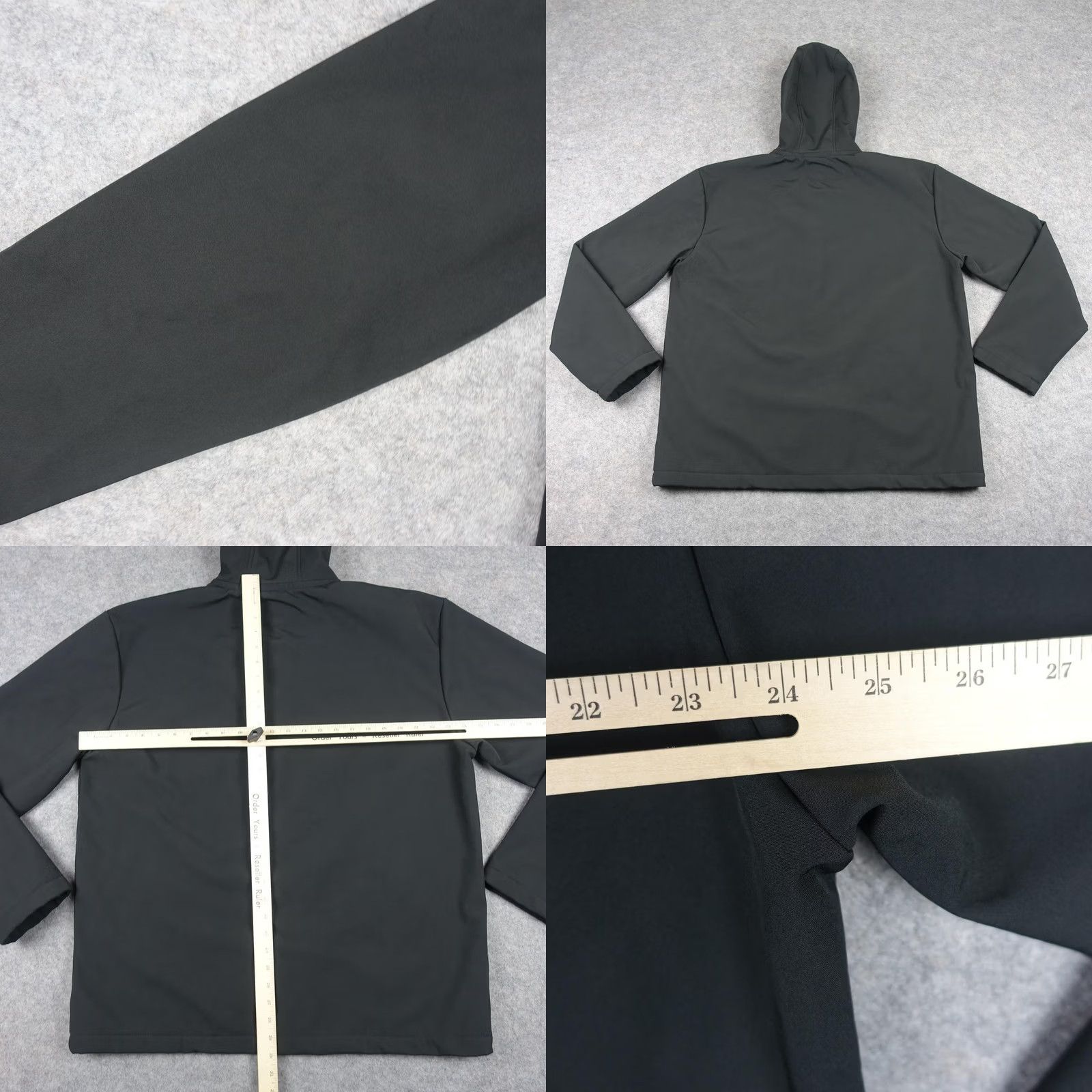 Rains Harrah's Jacket Mens 3XL Black Hooded Softshell Zipper Pockets Windbreaker Casual Winter Fall Lined Embroidered Logo NV CA Size US XXL / EU 58 / 5 - 8 Thumbnail