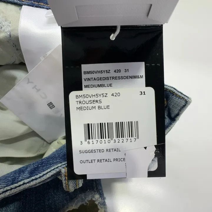 Givenchy Givenchy Givenchy FW21 Ripped Zip Casual Jeans -2507 Size US 31 - 6 Thumbnail
