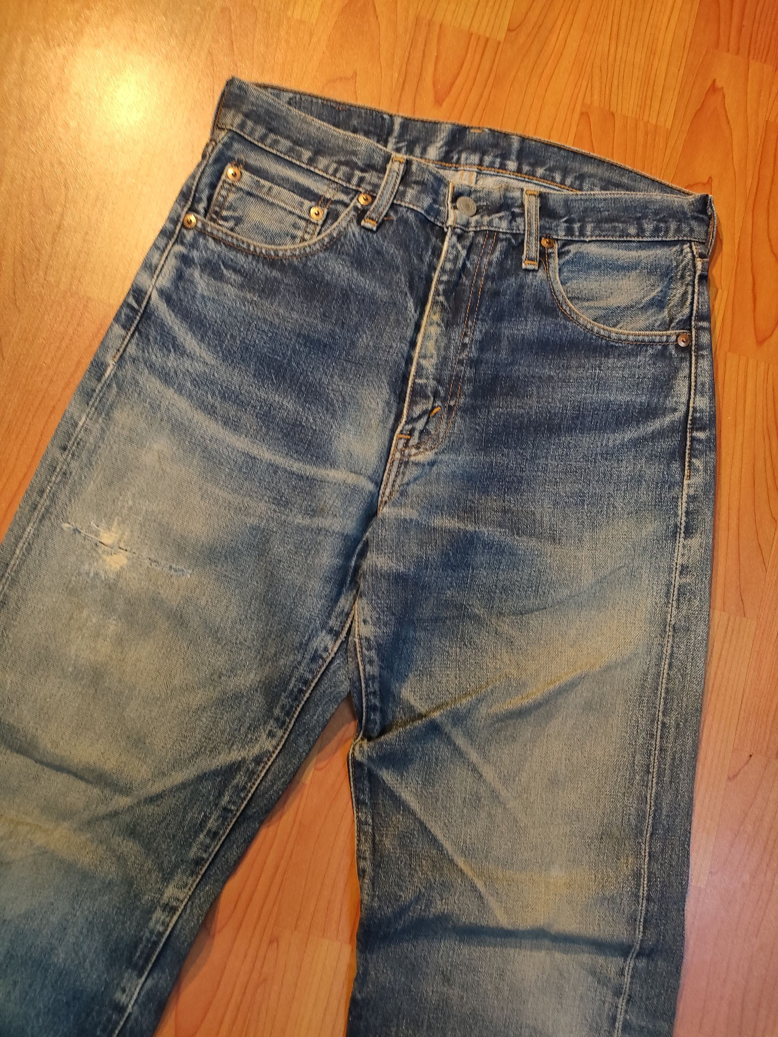 Levi's Vintage Clothing × Vintage Vintage Levi's 502 Selvedge Jeans Size US 30 / EU 46 - 10 Thumbnail