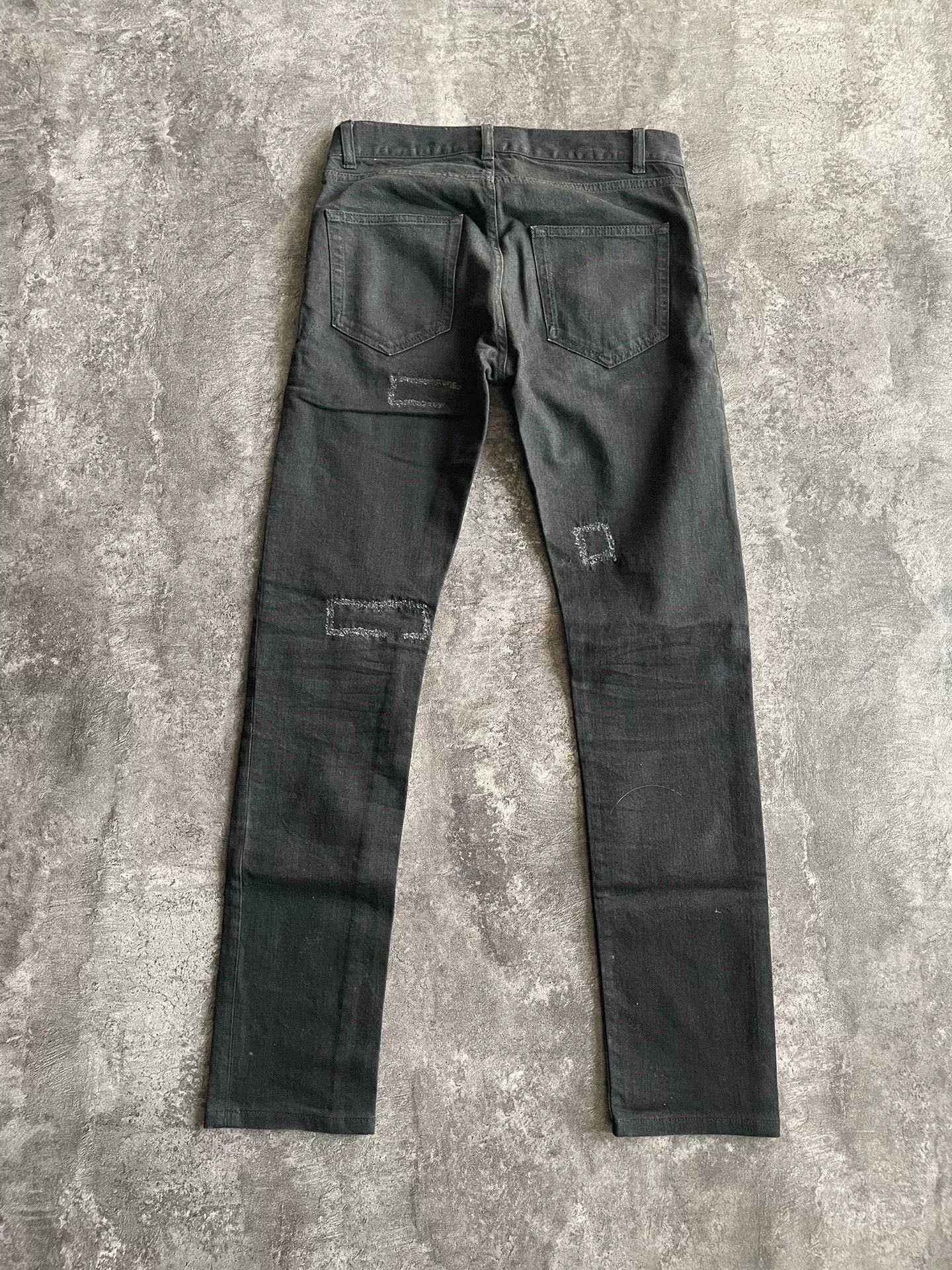 Saint Laurent Paris Saint Laurent Patch Denim Pants Size 29. Size US 29 - 2 Thumbnail