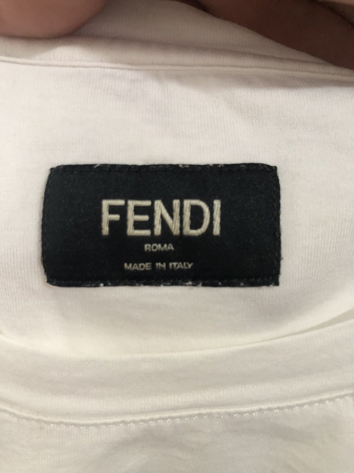 Fendi FENDI Eye Stripe Used Tee Size US L / EU 52-54 / 3 - 8 Thumbnail