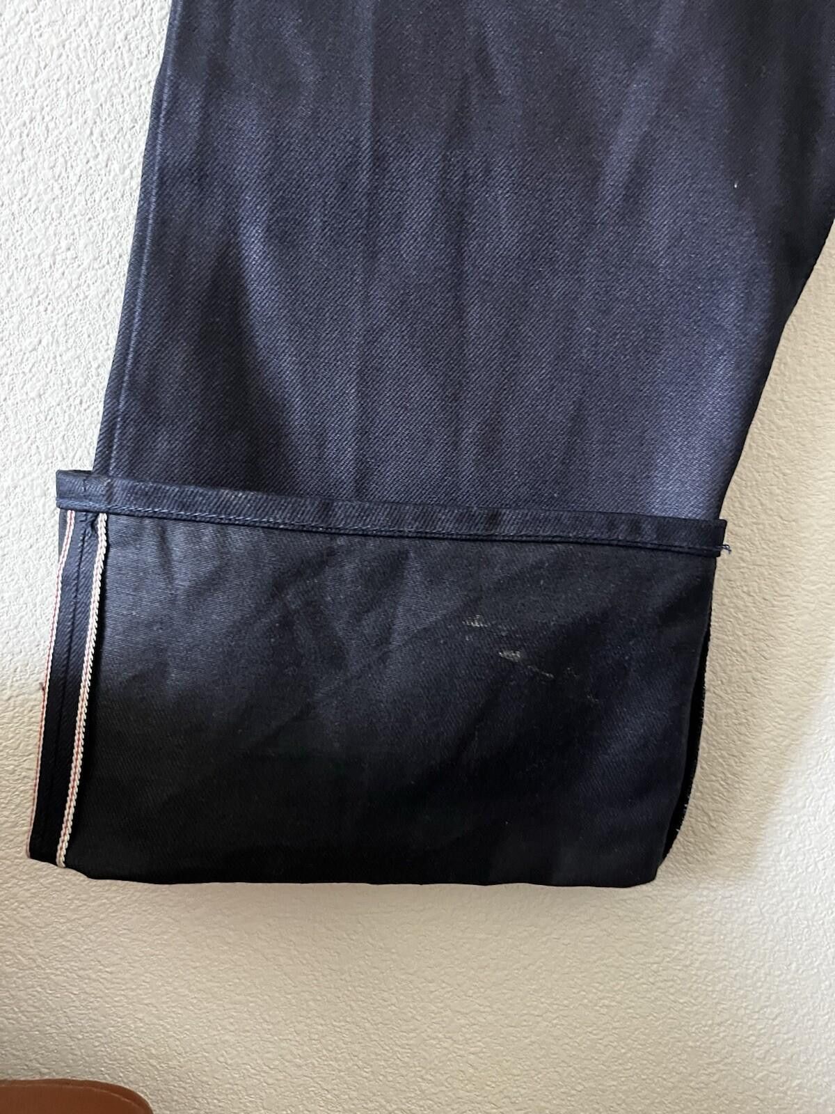 Indigo Imogene + Willie Margot Black Indigo Rigid Denim Jeans Sz 27 Size 27" / US 4 / IT 40 - 2 Thumbnail