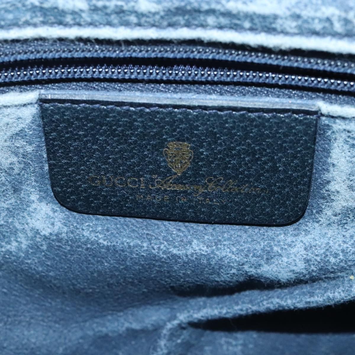 Gucci GUCCI GG Supreme Sherry Line Shoulder Bag Pvc Navy Gold Size ONE SIZE - 15 Thumbnail