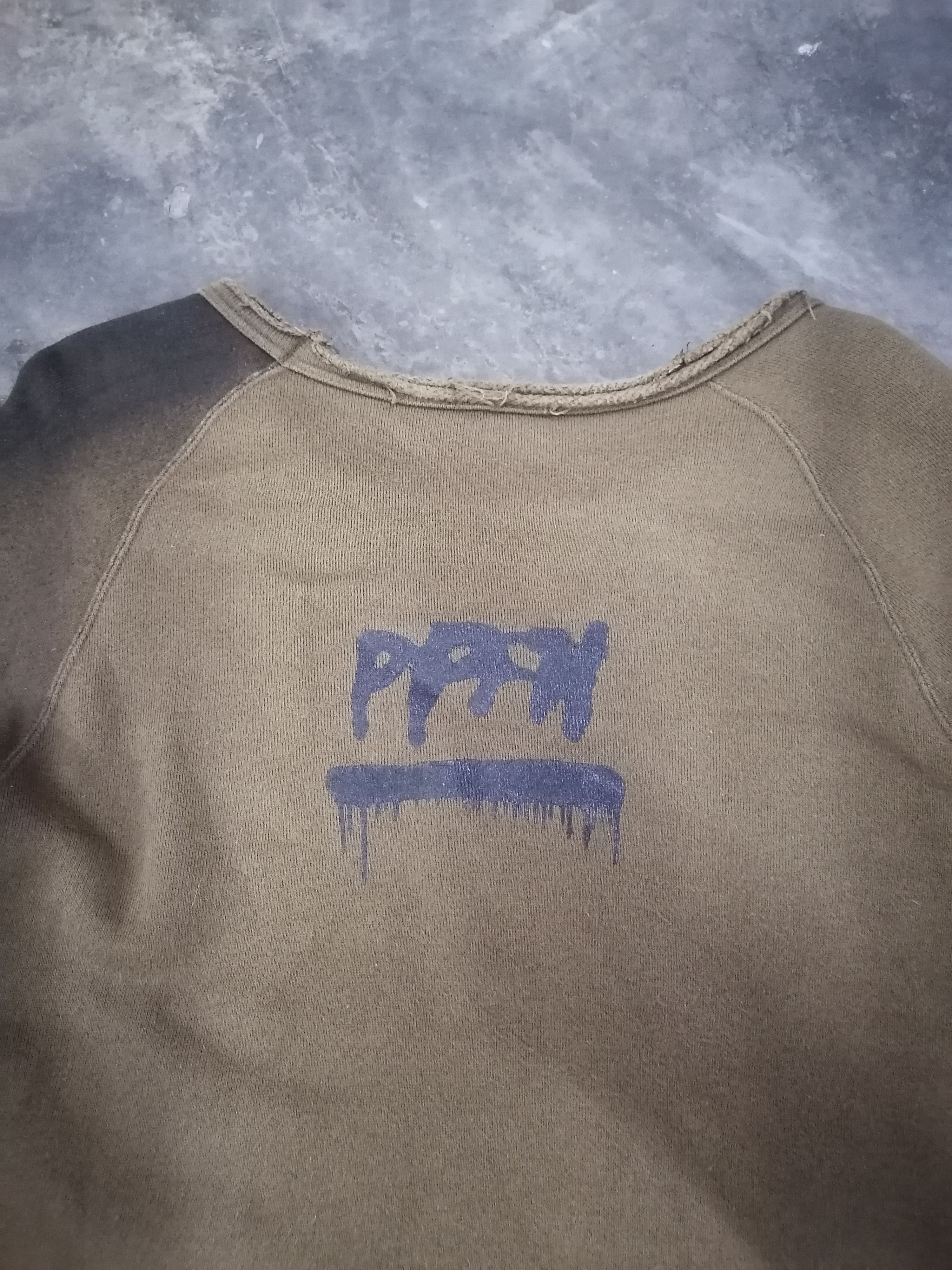 Japanese Brand Trashed Faded PPFM Rage Against The Terrorist Sweatshirt Size US S / EU 44-46 / 1 - 2 Thumbnail