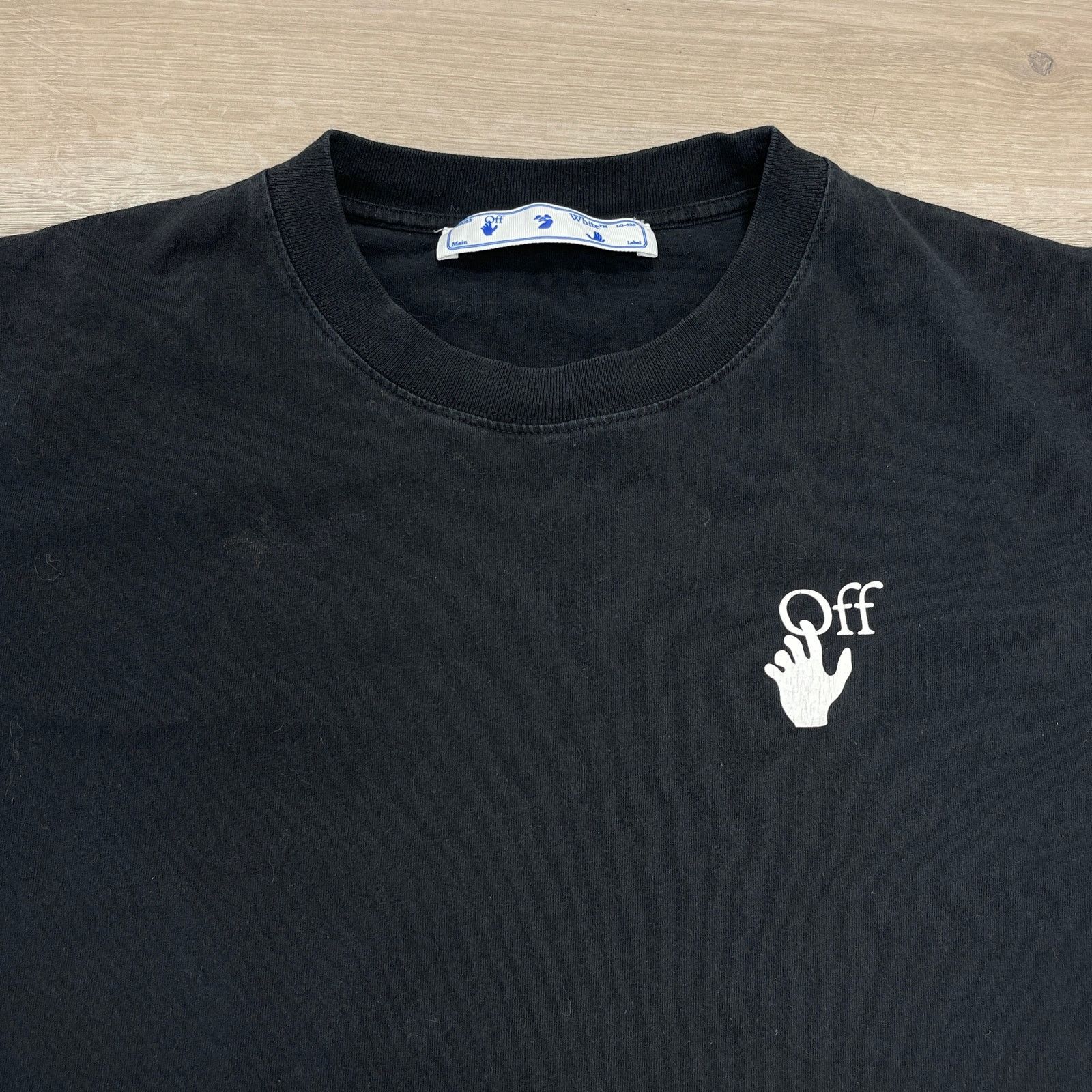 Off-White Off-White Caravaggio Arrow Tee T Shirt Black Size XL B5 Size US XL / EU 56 / 4 - 5 Thumbnail
