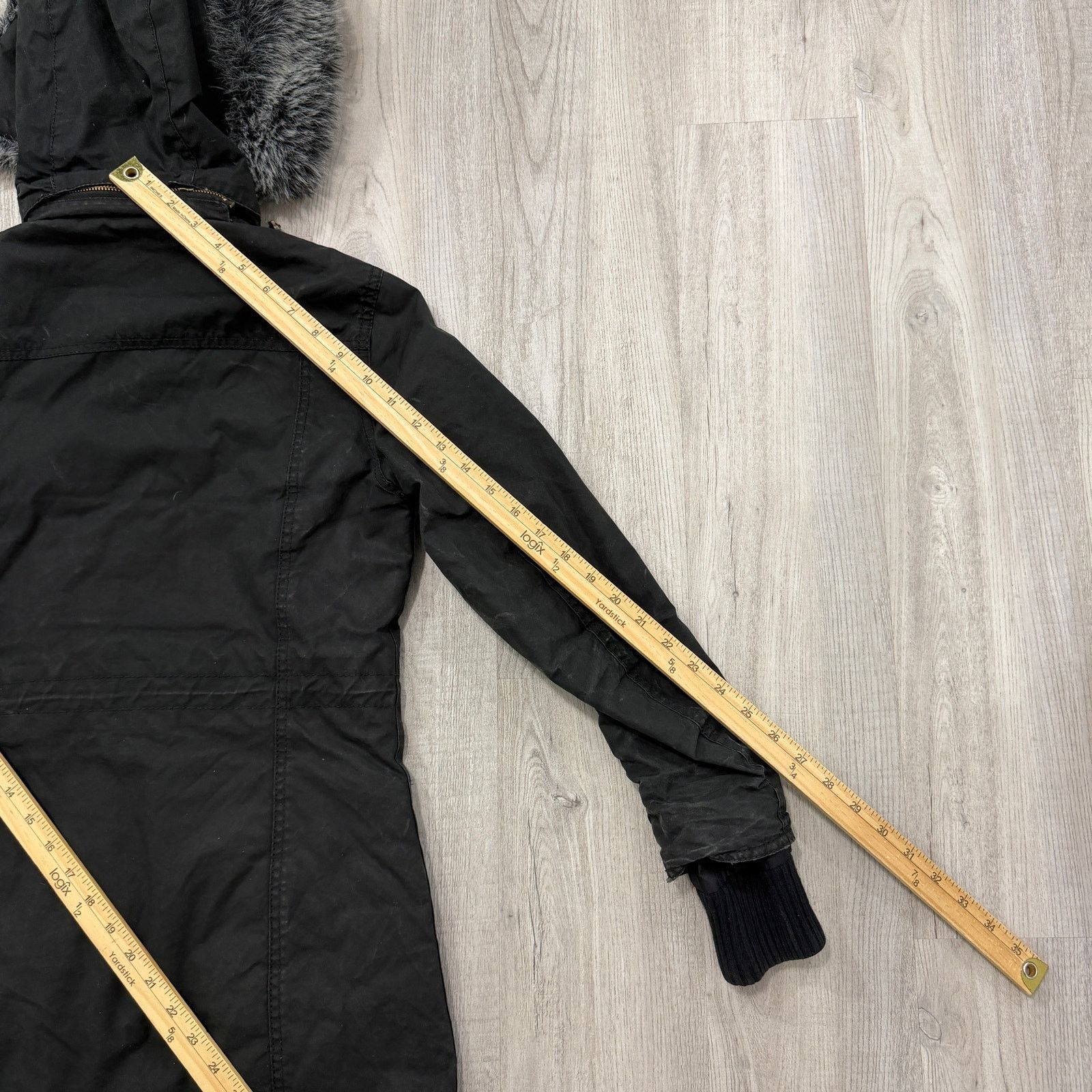 Barbour Barbour Brenin Parka Jacket Women's 8 Black Hooded Wax Size M / US 6-8 / IT 42-44 - 16 Thumbnail