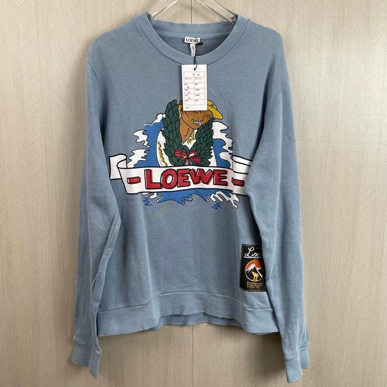 Loewe loewe cartoon embroidered logo sweatshirt Size US M / EU 48-50 / 2 - 5 Thumbnail