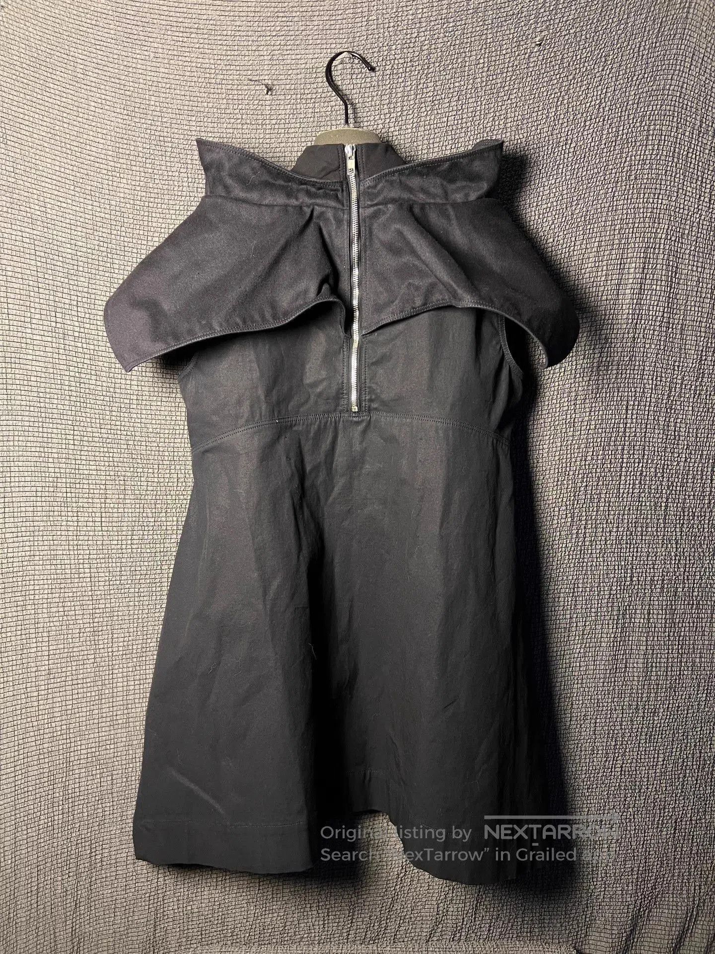 Rick Owens Black Sleeveless Asymmetrical Cowl Neck Top. Size US XS / EU 42 / 0 - 2 Thumbnail