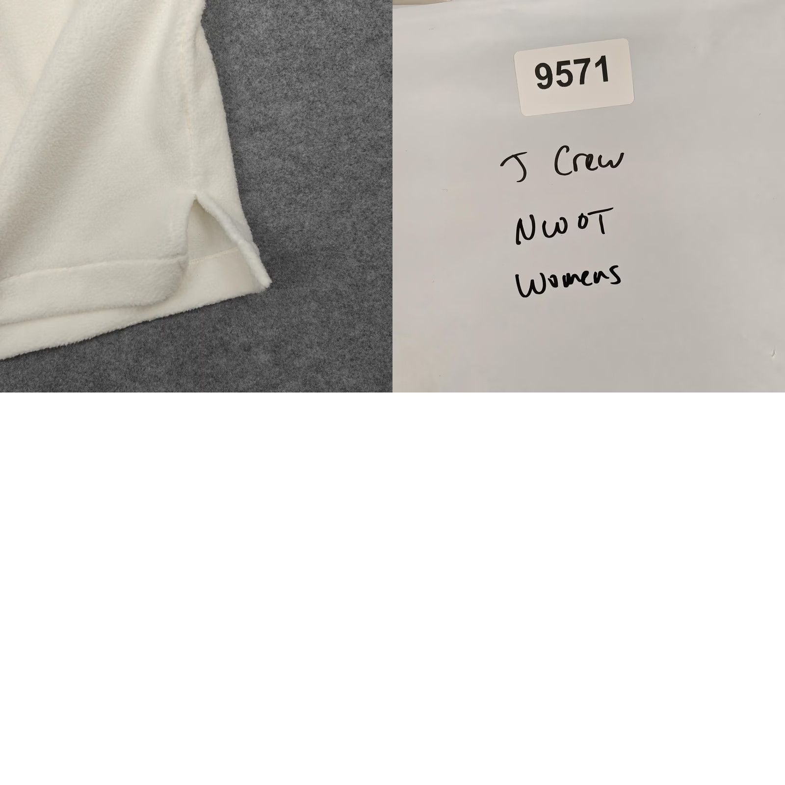 J.Crew J. Crew Sweater Womens Large White Fleece Turtleneck Raglan Pullover Cozy Shirt Clothing Size L / US 10 / IT 46 - 8 Thumbnail
