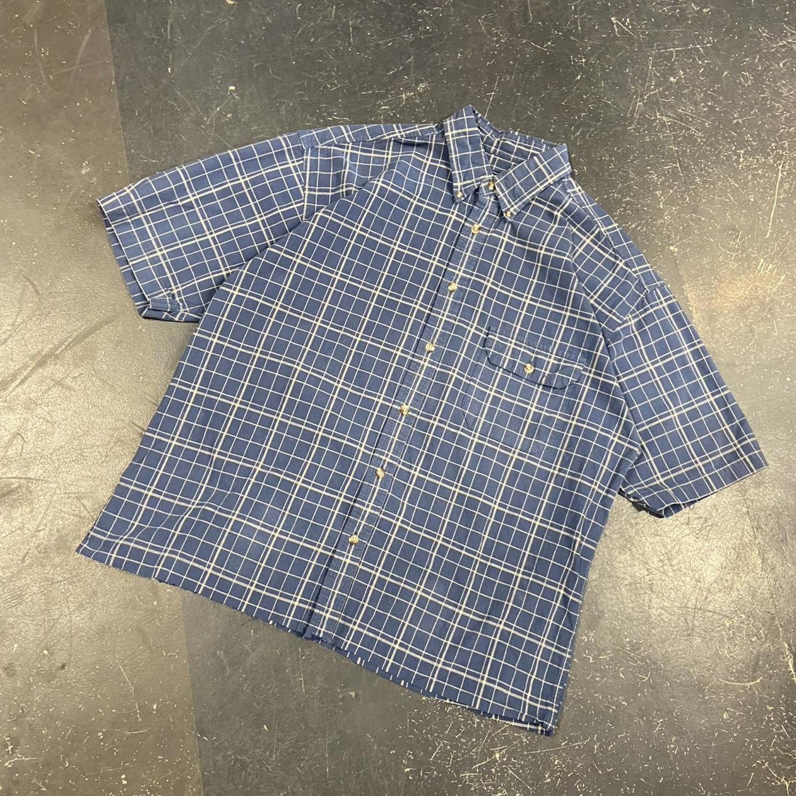 Vintage Vintage Cropped Fridays Blue Plaid Button Up Size US M / EU 48-50 / 2 - 3 Thumbnail