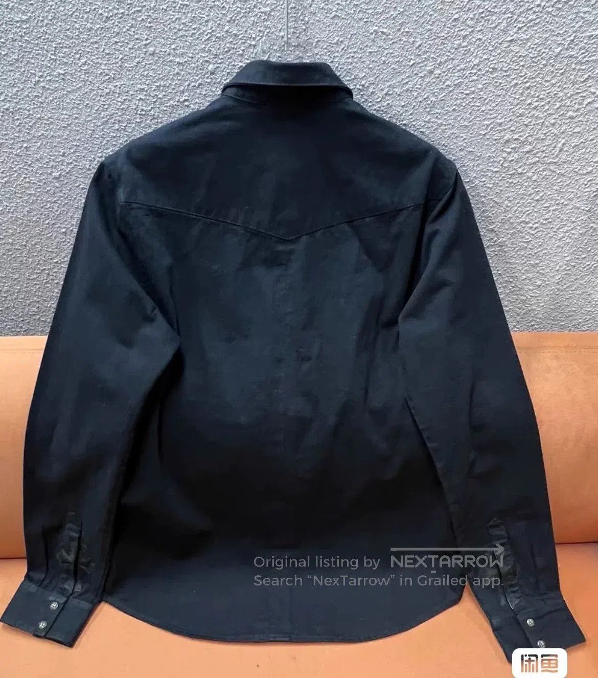 Chrome Hearts Chrome Hearts Denim Cross Leather Patchwork Shirt. Size US XL / EU 56 / 4 - 2 Thumbnail