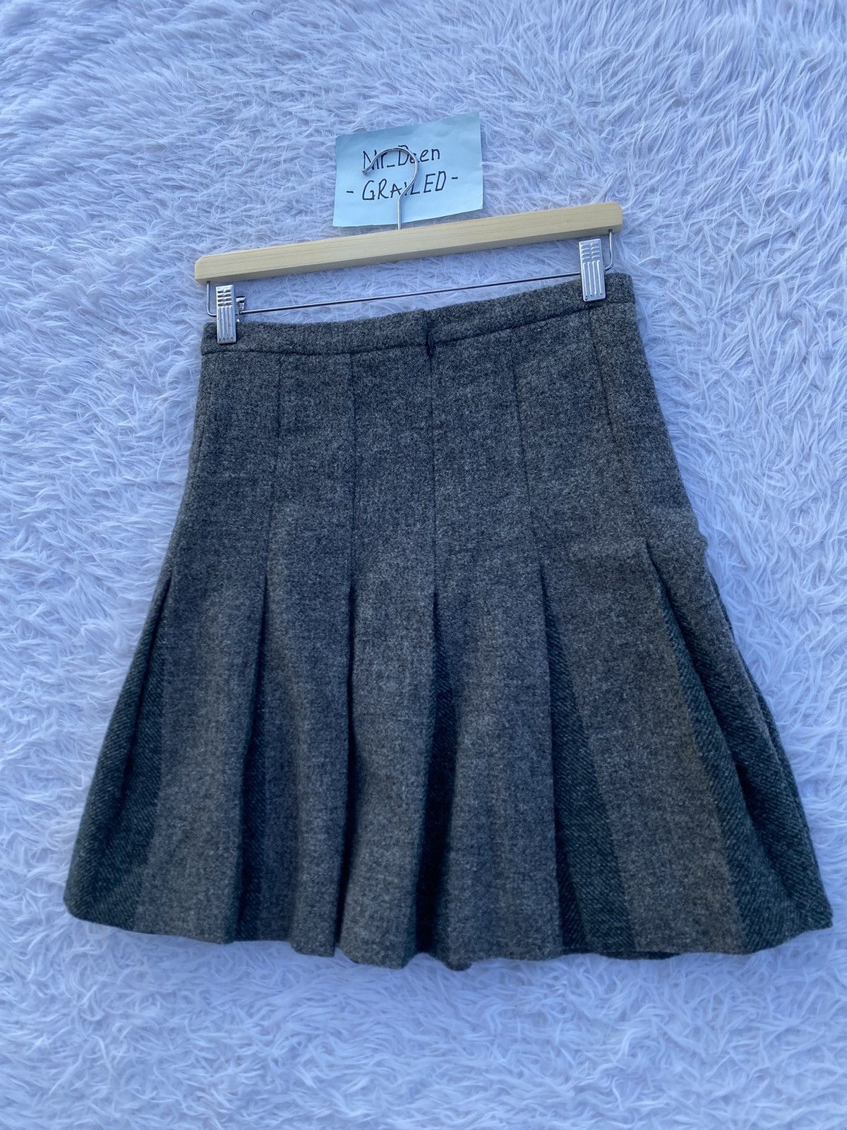 A.P.C. Rare Vintage A.P.C Wool Box Pleated Skirt Size 28" / US 6 / IT 42 - 4 Thumbnail